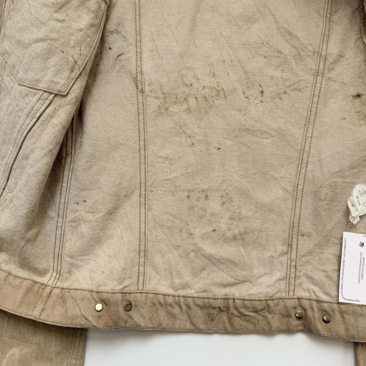 Helmut Lang Early 2000s Helmut Lang Stained Classic Denim Trucker Jacket Size XS / US 0-2 / IT 36-38 - 6 Thumbnail