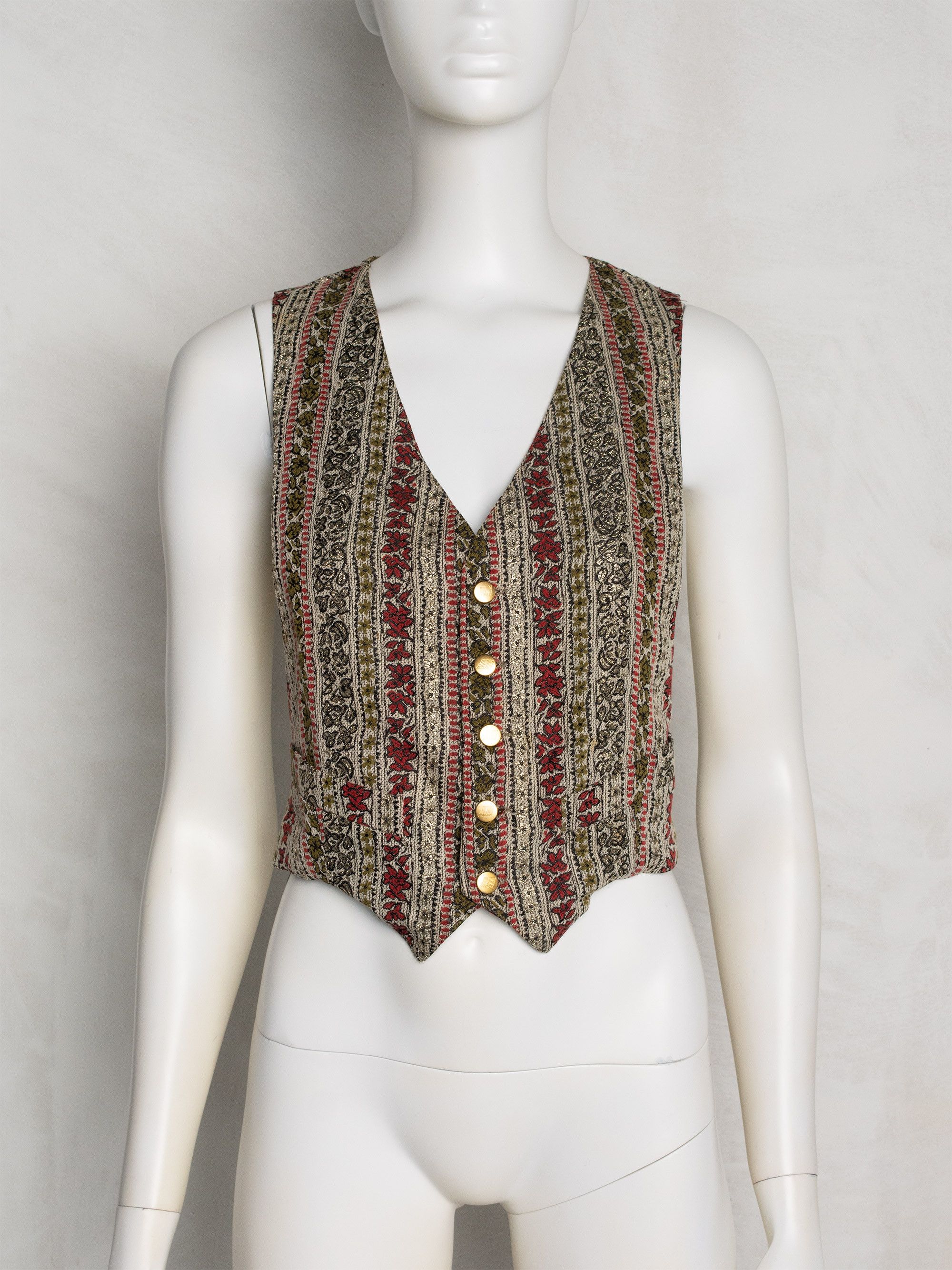 Jean Paul Gaultier vintage Junior Gaultier embroidered vest Size L / US 10 / IT 46 - 2 Thumbnail