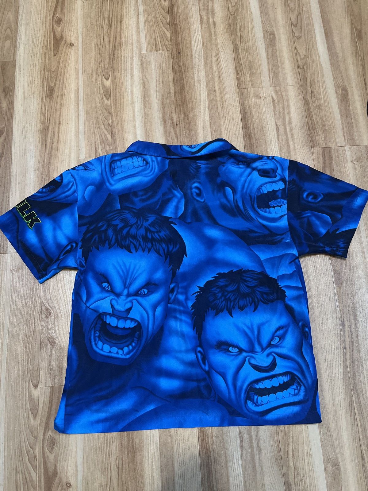 Vintage Incredible Hulk Button Up Size US XL / EU 56 / 4 - 2 Thumbnail