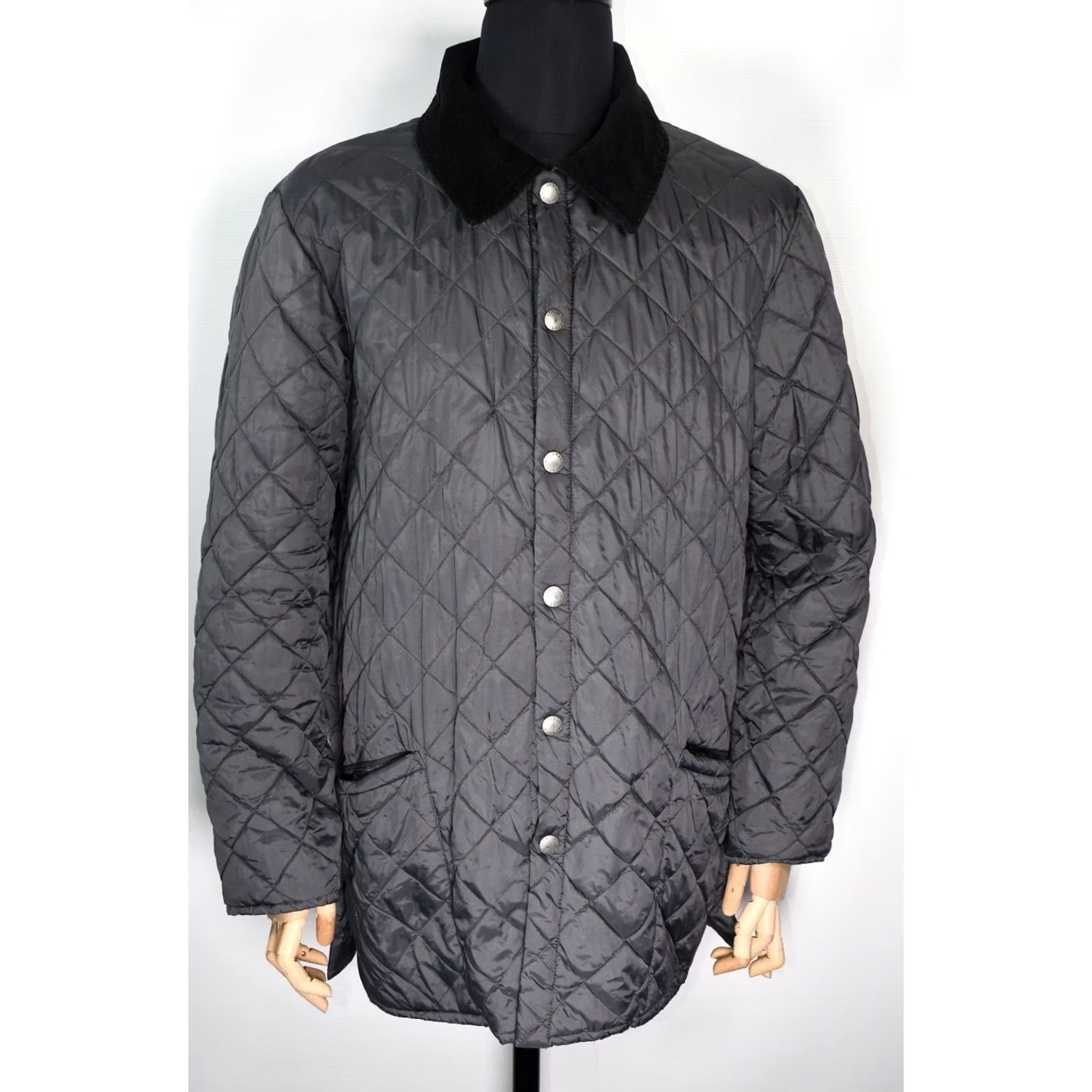 Barbour Barbour Gore-Tex Men's Quilted Jacket L Gray | Water Resistant, Casual, Regular Fit, 64cm Chest, 85cm Back Length Size US L / EU 52-54 / 3 - 2 Thumbnail