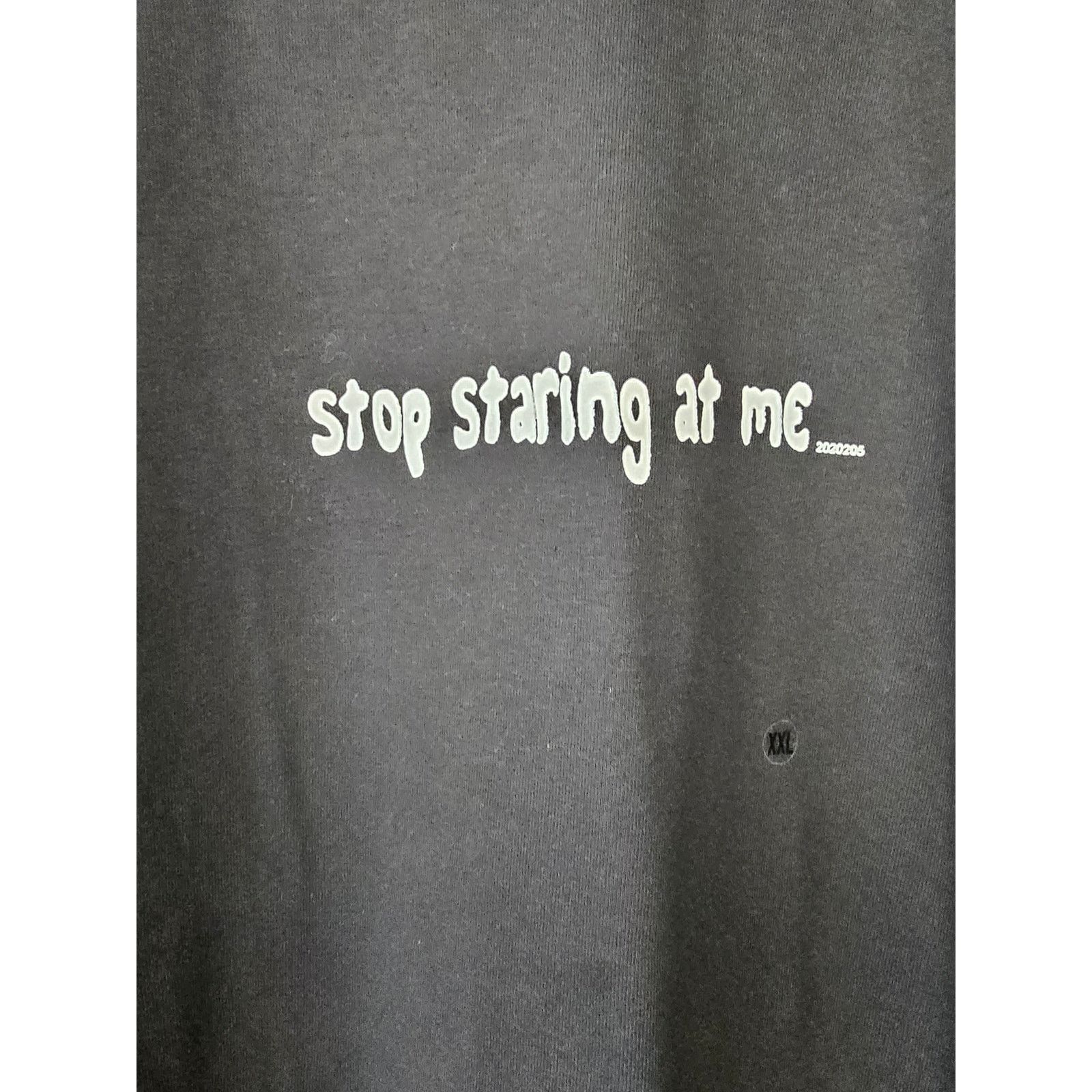 Gildan Y2K Stop Staring At Me Edgy Shirt 2XL Humor Grunge Black Tee Size US S / EU 44-46 / 1 - 3 Thumbnail