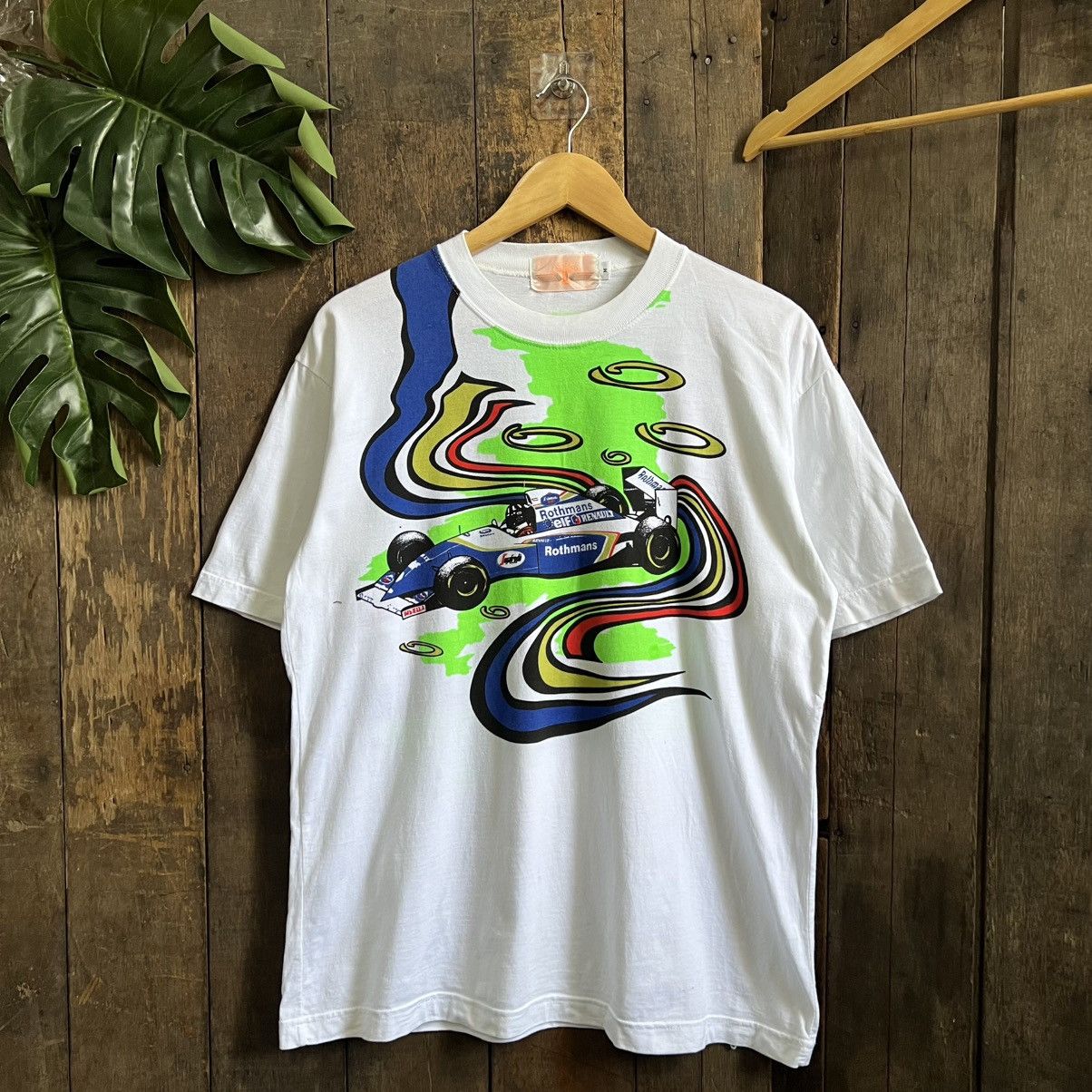 Vintage Vintage 90’s Rothman Formula One Tshirt Size US M / EU 48-50 / 2 - 1 Thumbnail