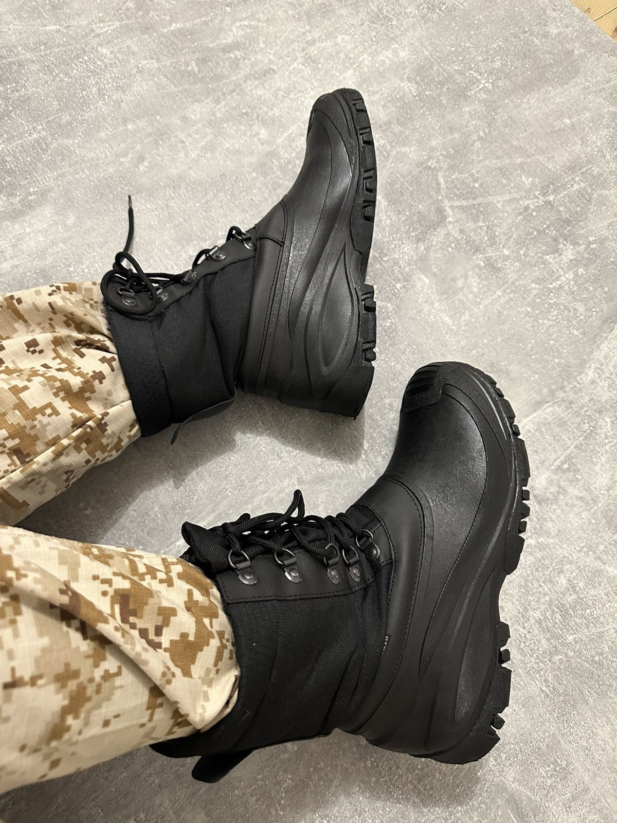 Vintage Black Vintage Military Combat Boots Size US 12.5 / EU 45-46 - 2 Thumbnail