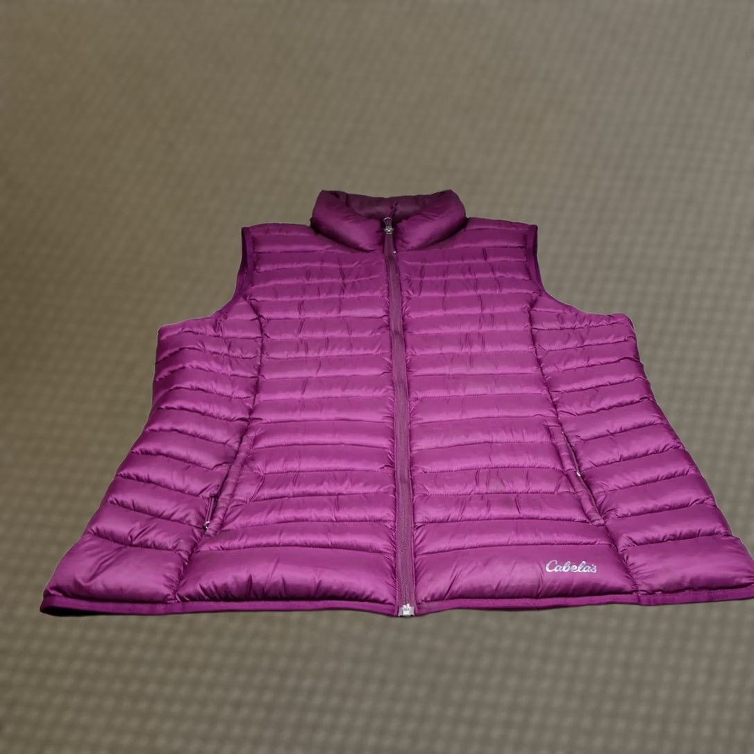 Vintage VINTAGE Cabela's Down Vest Womens 2XL Purple Quilted Puffer Lightweight Insulated Warm Size XXL / US 16-18 / IT 52-54 - 1 Thumbnail