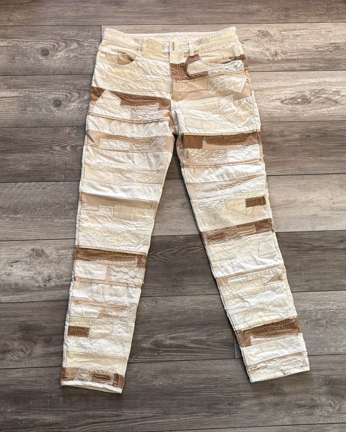 Alyx Lace Leather Boro Paneled Denim Size US 34 / EU 50 - 1 Thumbnail