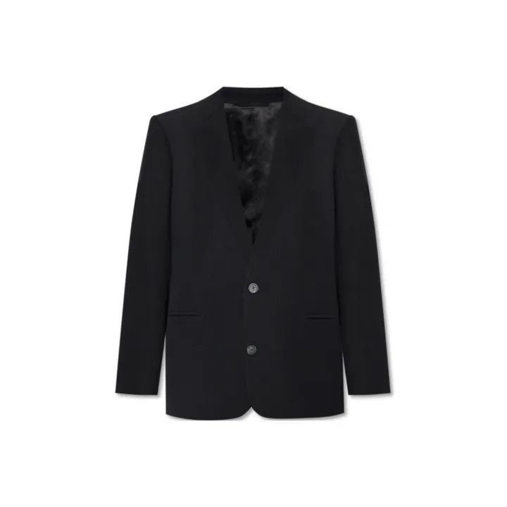 Balenciaga Balenciaga Black Logo Lapel Blazer Women's 0079-2507 Size M / US 6-8 / IT 42-44 - 1 Thumbnail