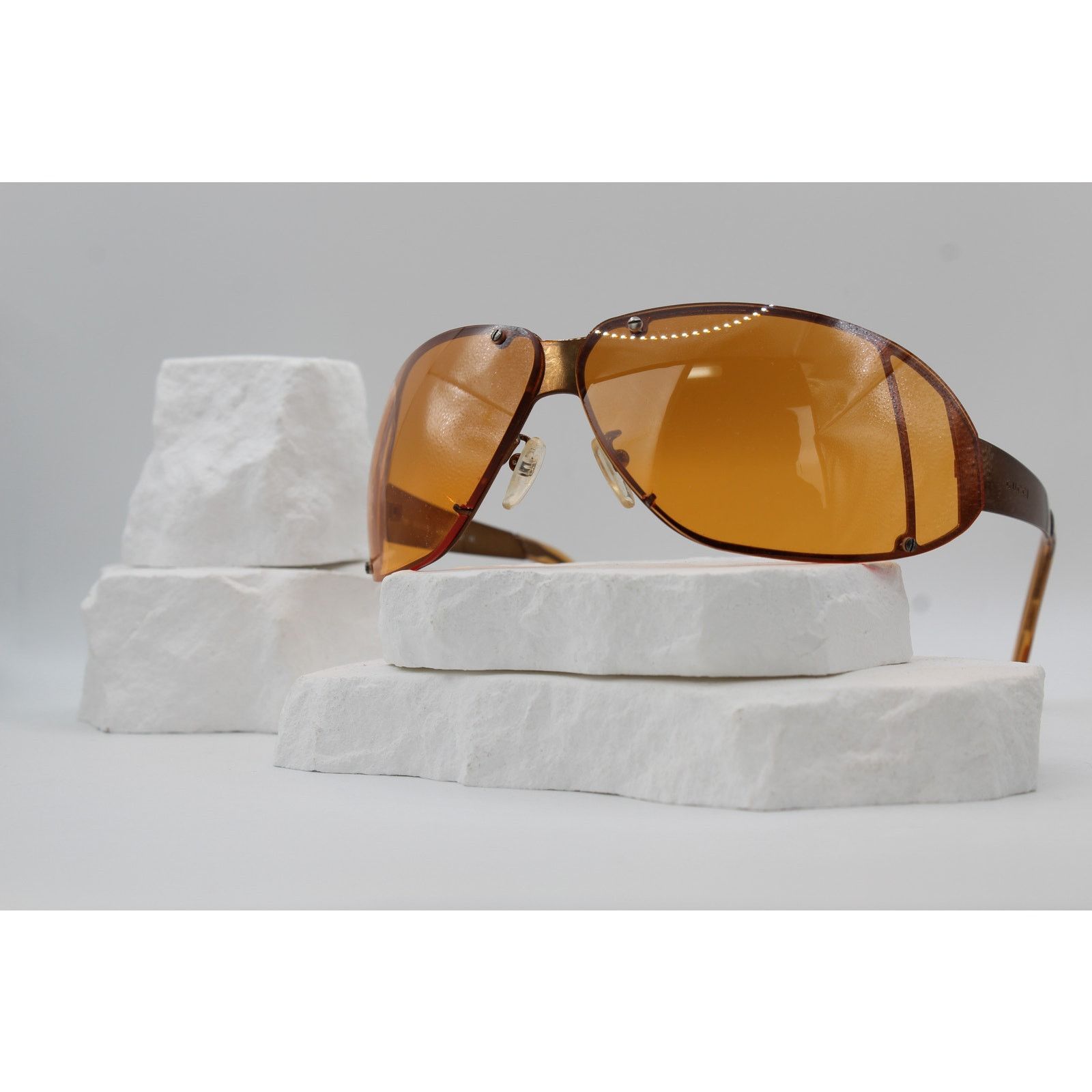 Gucci Gucci Sunglasses Bronze Frame Orange Gold Mirror Lens  display picture 2