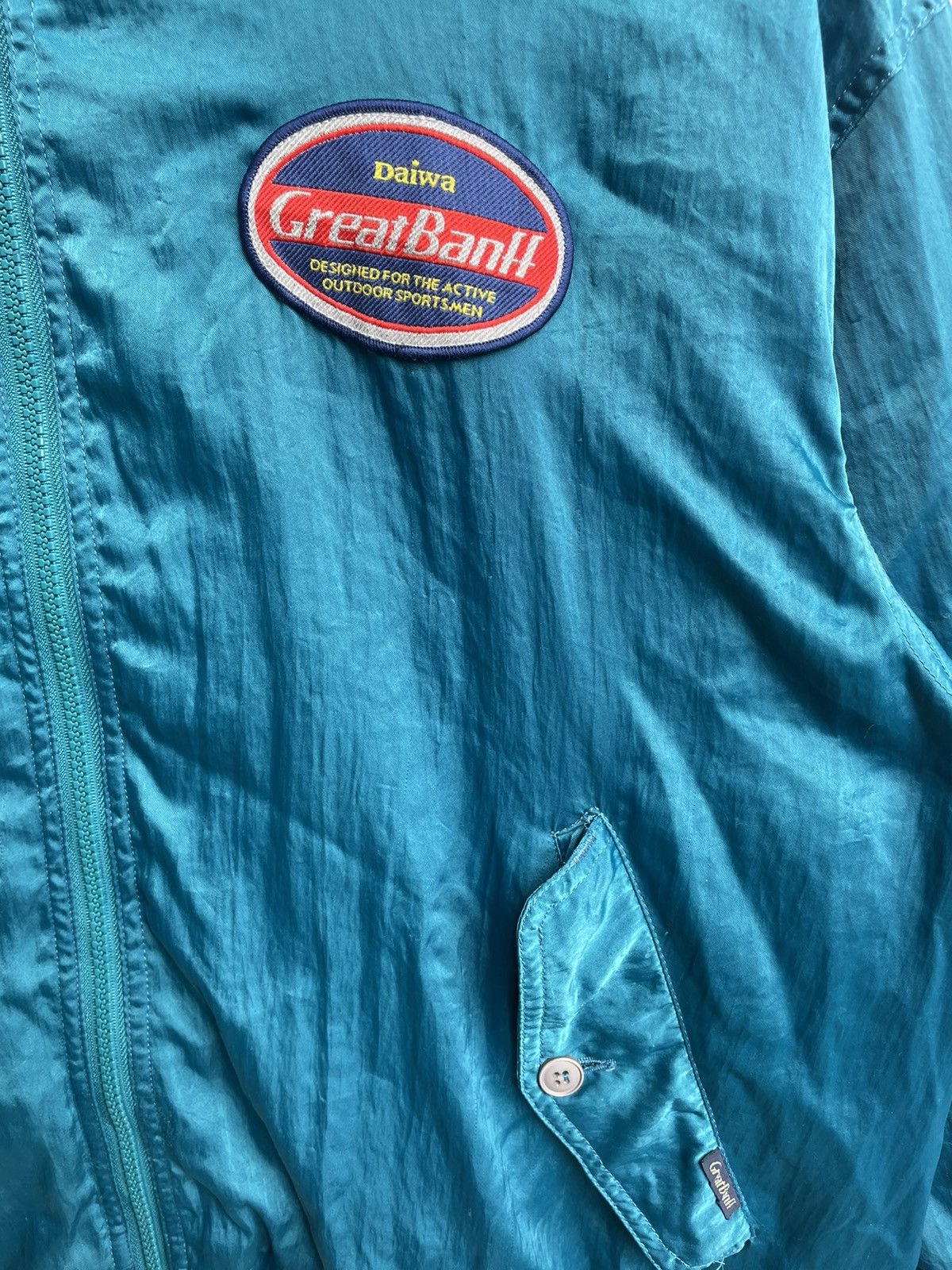 DAIWA × Vintage Vintage Daiwa Satin Style Windbreaker Jacket Size US XL / EU 56 / 4 - 9 Thumbnail