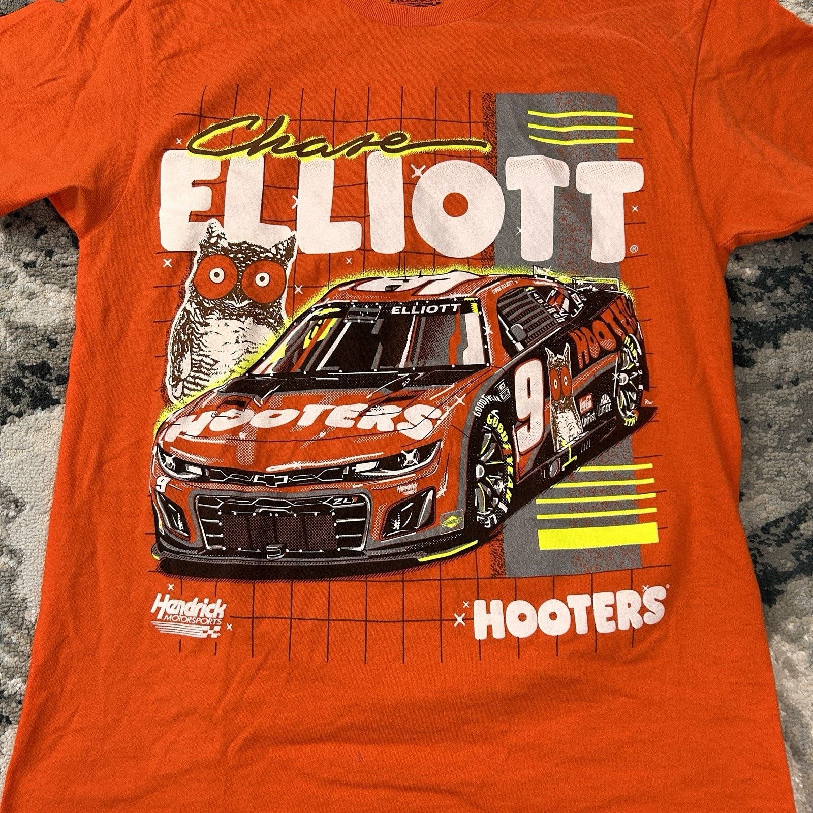 (+)PEOPLE Nascar Vintage Y2K Chase Elliott #9 Hooters Orange Medium Size US M / EU 48-50 / 2 - 2 Thumbnail