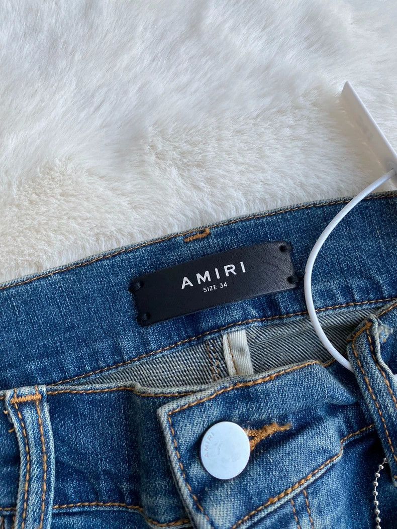 Amiri Amiri Washed blue mx2 jeans 2501-Nextarrow Size US 34 / EU 50 - 2 Thumbnail