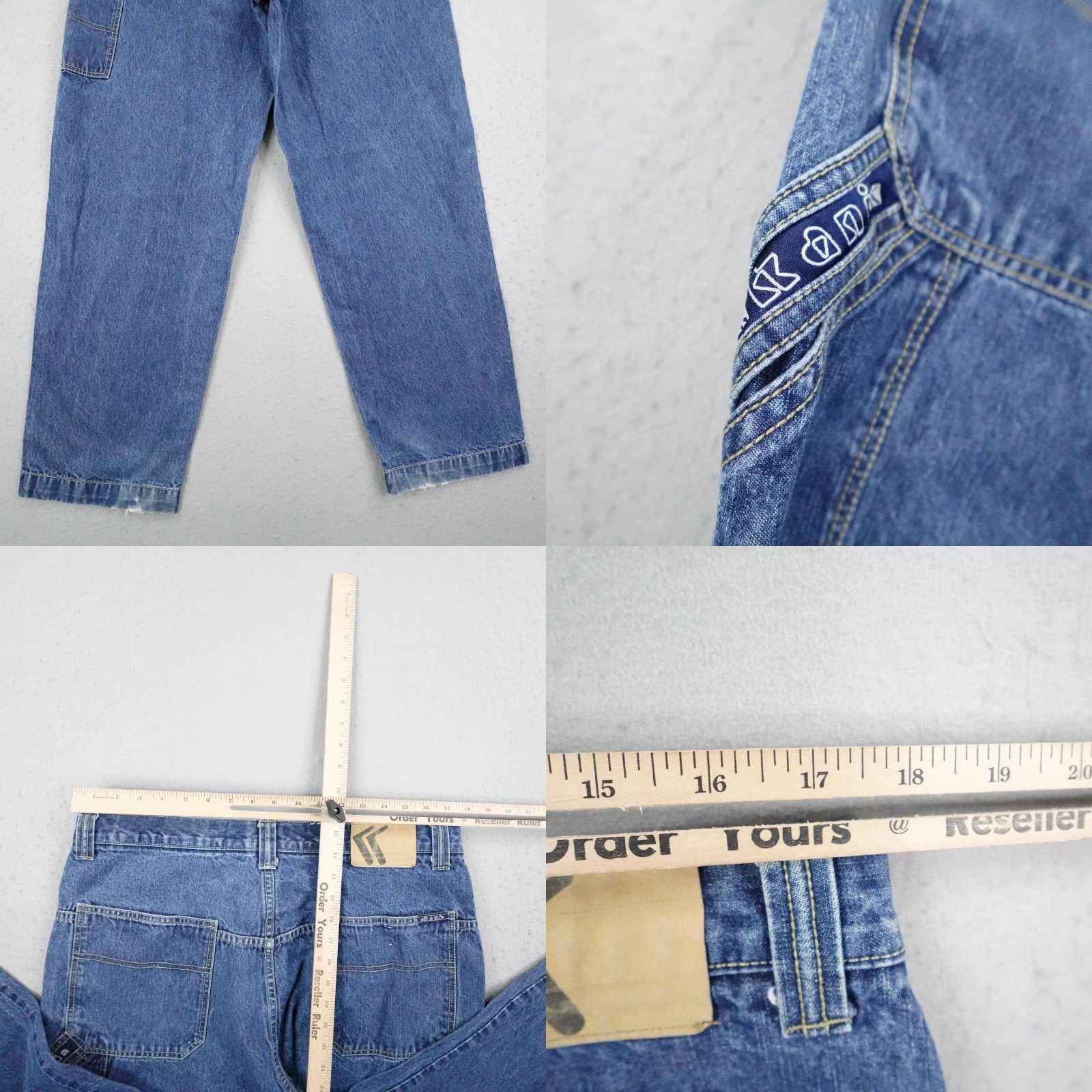 Karl Kani VINTAGE Karl Kani Jeans Mens 36x34 Blue Denim Baggy Hip Hop Carpenter 90s Y2K Size US 36 / EU 52 - 8 Thumbnail