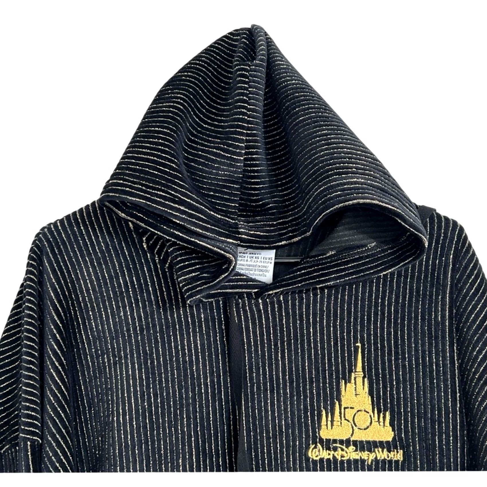 Disney Walt Disney 50th Anniversary Luxe Corduroy Black Spirit Jersey XS Hoodie Unisex Adults Pullover Mens Womens Girls Boys Size XS / US 0-2 / IT 36-38 - 5 Thumbnail