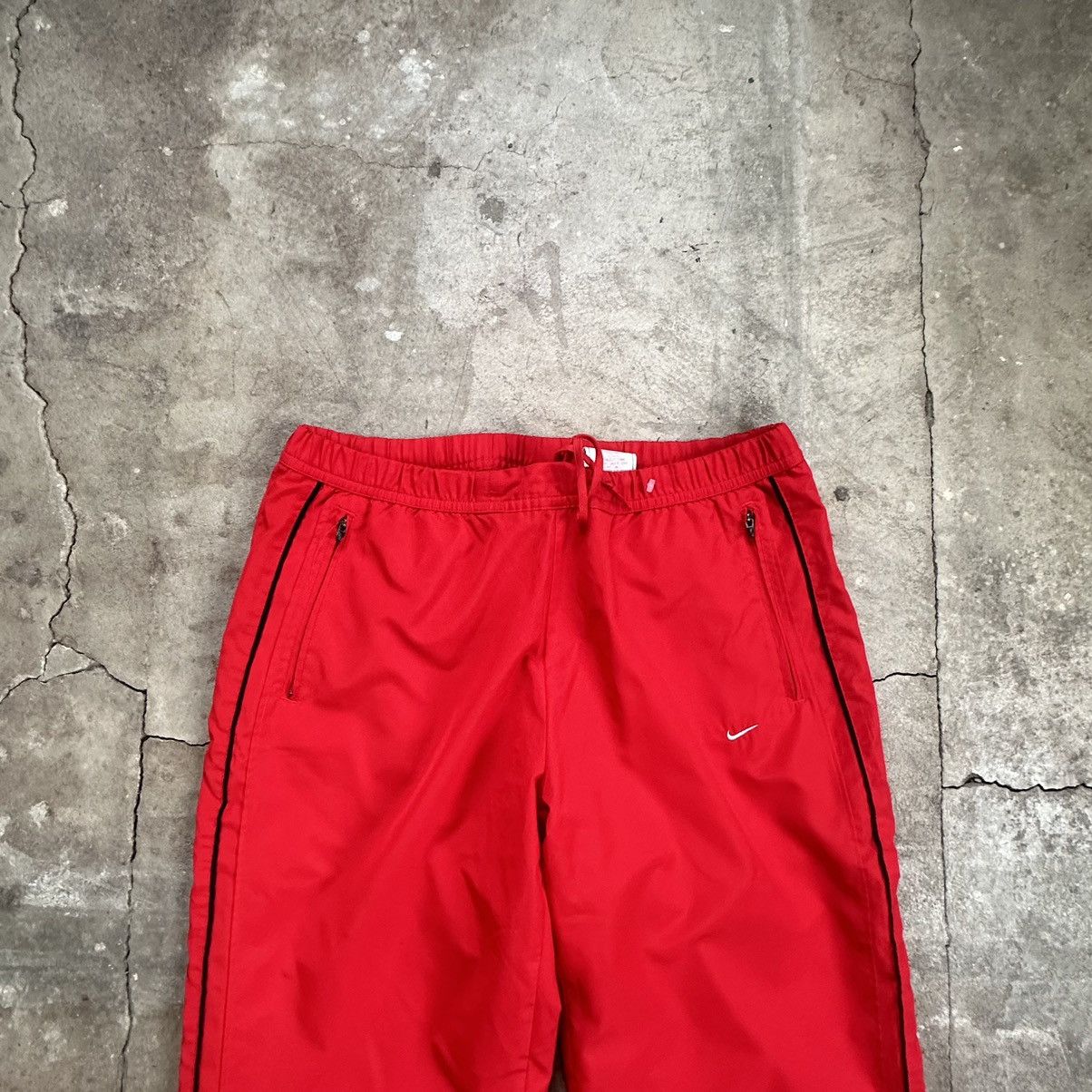 Japanese Brand × Vintage Crazy Vintage Y2K/2000s Baggy Striped Skater Track Pants! Size US 31 - 2 Thumbnail