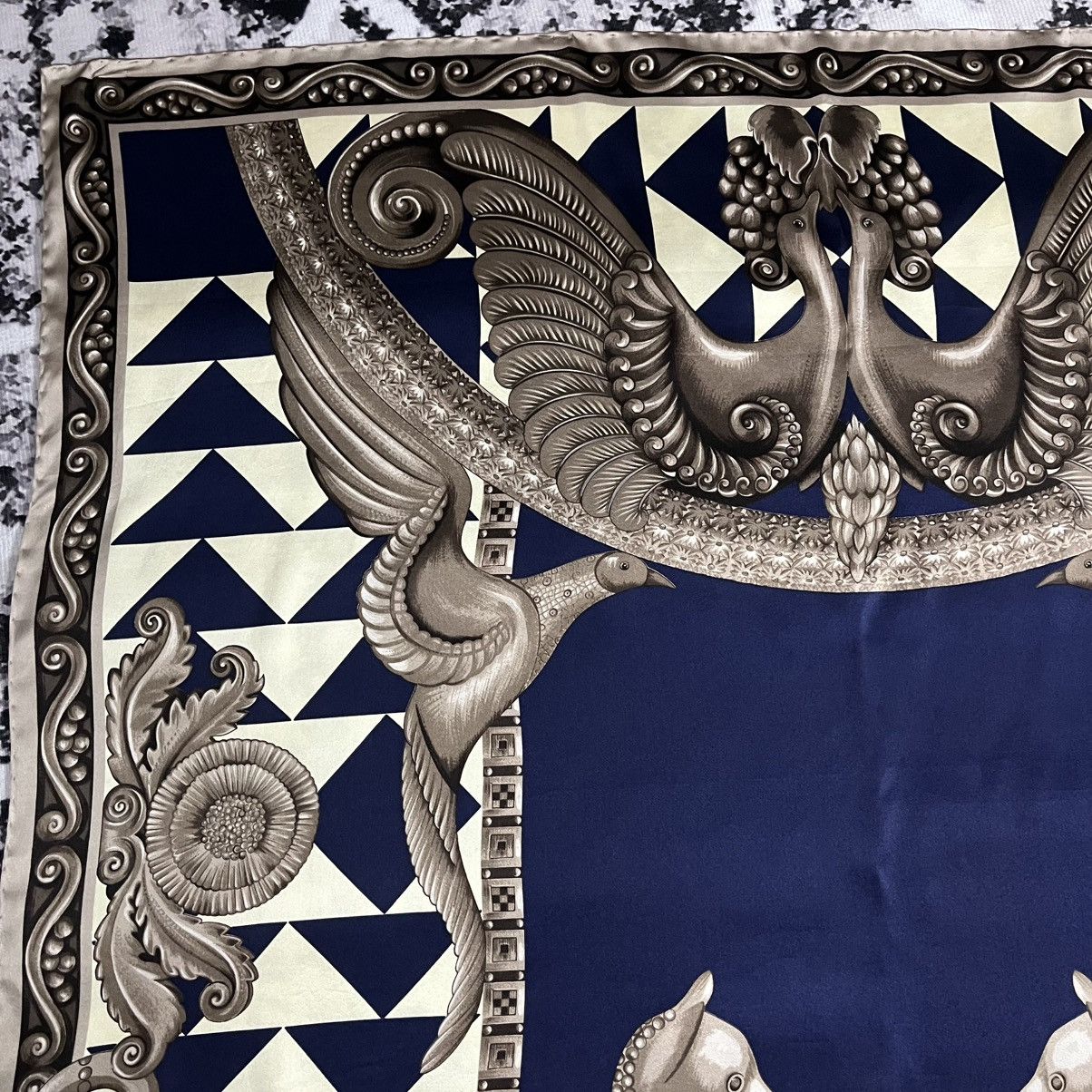 Lanvin Lanvin Paris 3D design Silk Scarf Size ONE SIZE - 4 Thumbnail