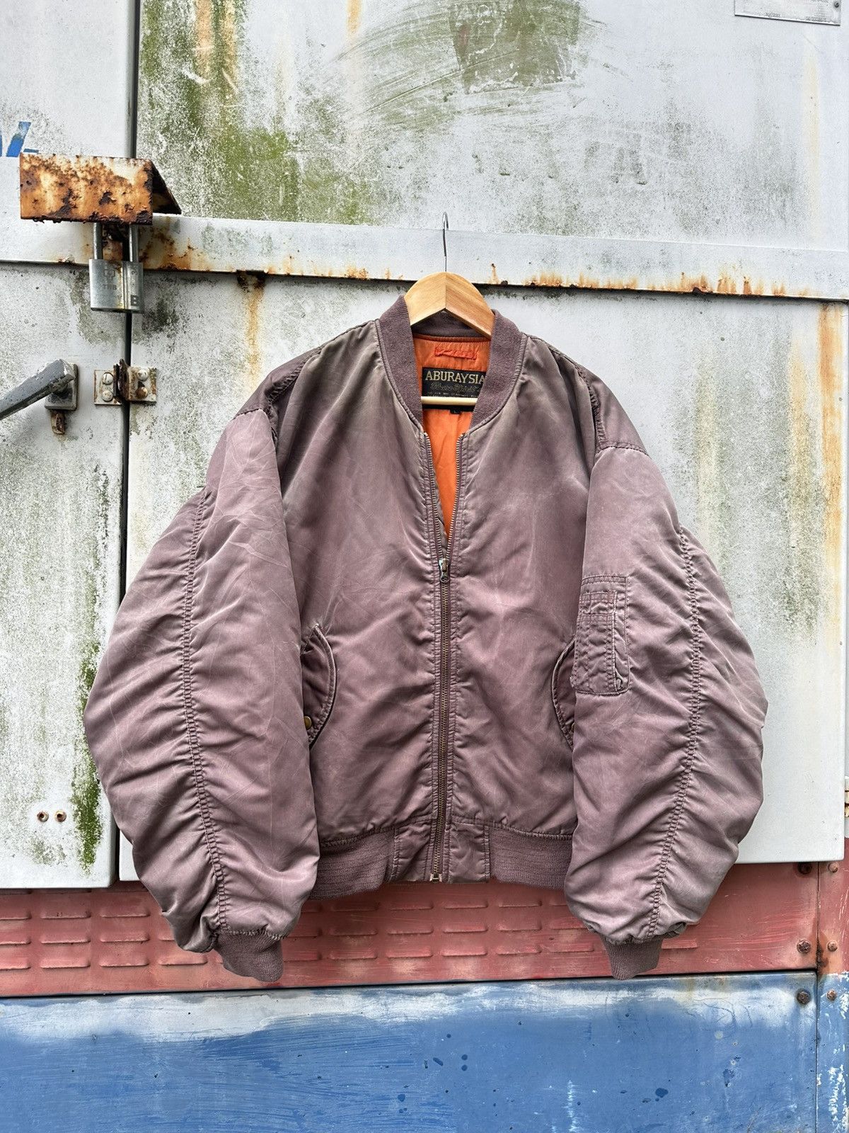 Vintage 🪖Vintage Faded MA-1 Man Intermediate Bomber Jacket Size US L / EU 52-54 / 3 - 3 Thumbnail