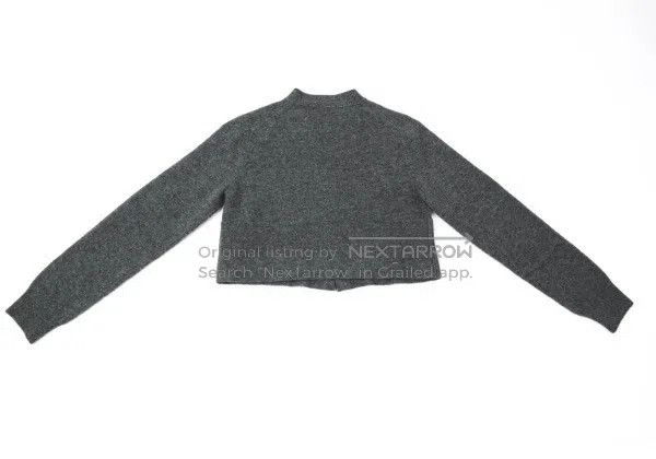 Comme des Garcons Comme des Garcons Gray vintage V-neck knit top Size XS / US 0-2 / IT 36-38 - 3 Thumbnail
