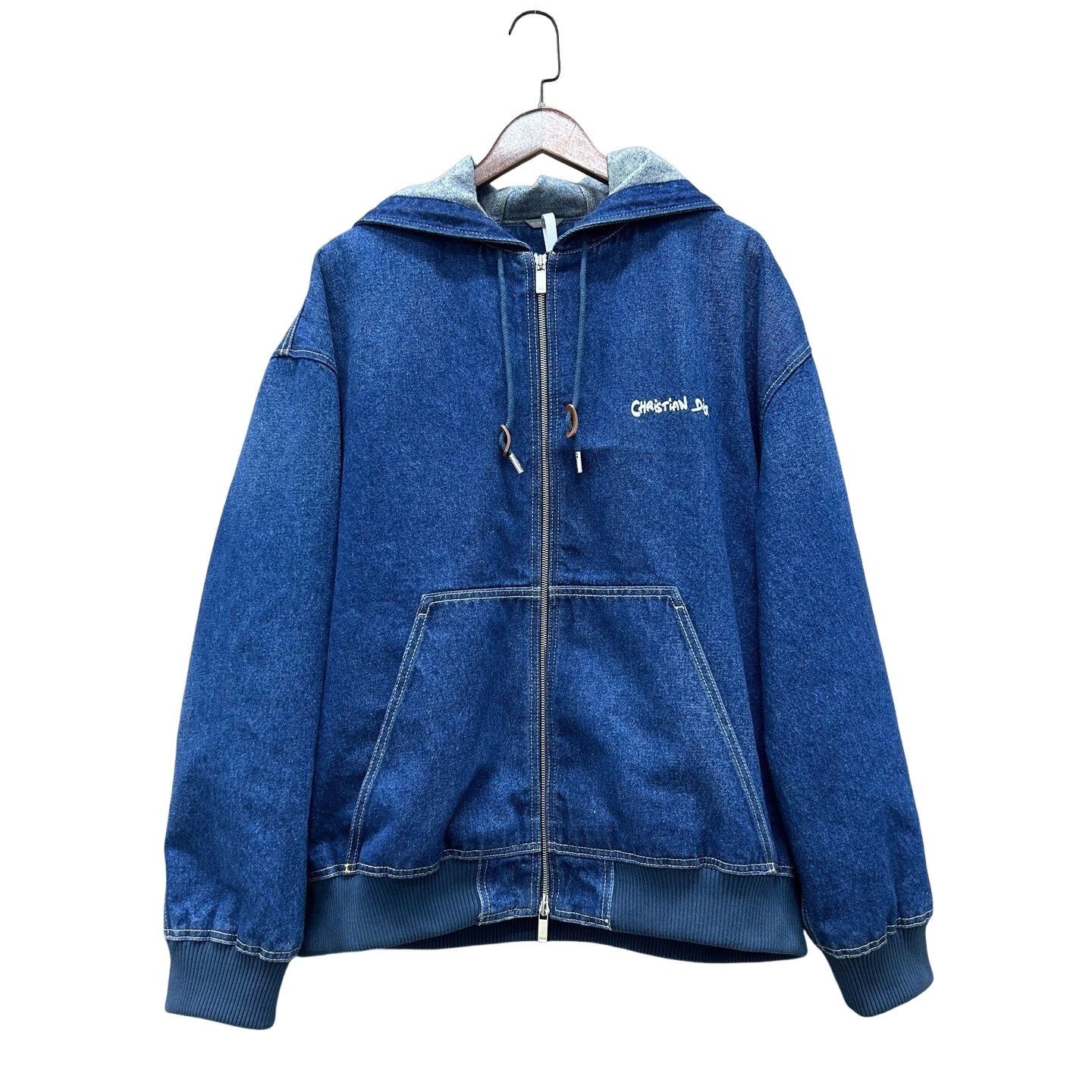 Dior Dior Embroidered Logo Denim Jacket Size L Size US L / EU 52-54 / 3 - 1 Thumbnail