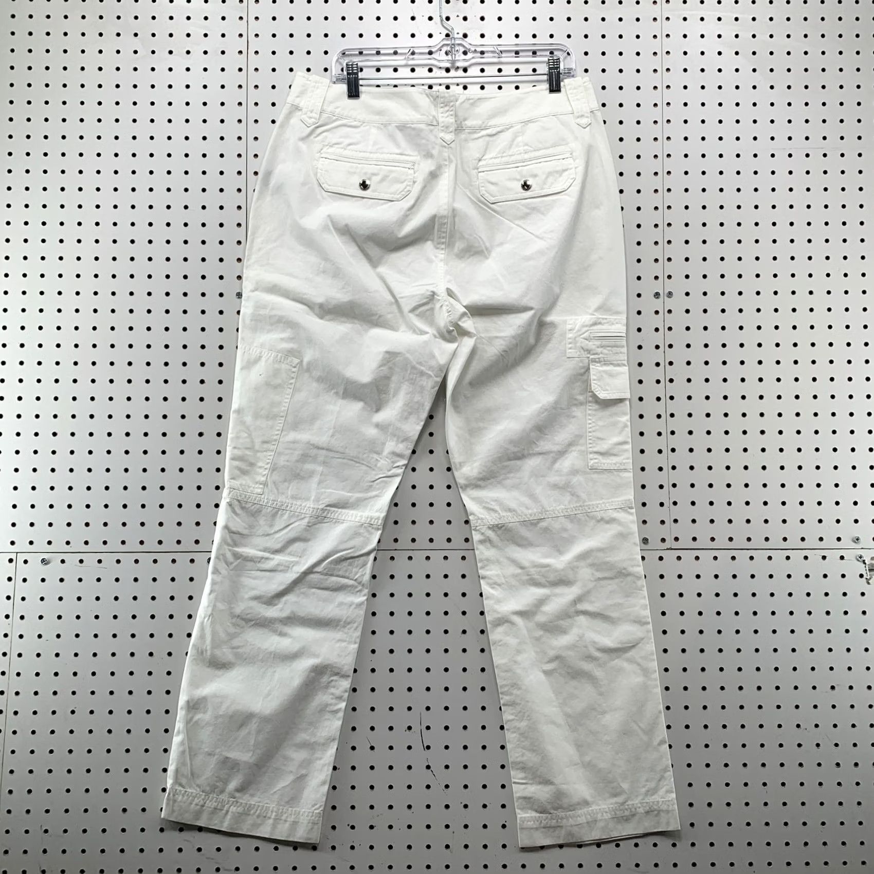 Ralph Lauren VINTAGE LRL Lauren Ralph Lauren Cargo Pants Womens Size 14 White Fits 36x31 Size 36" / US 14 / IT 50 - 5 Thumbnail