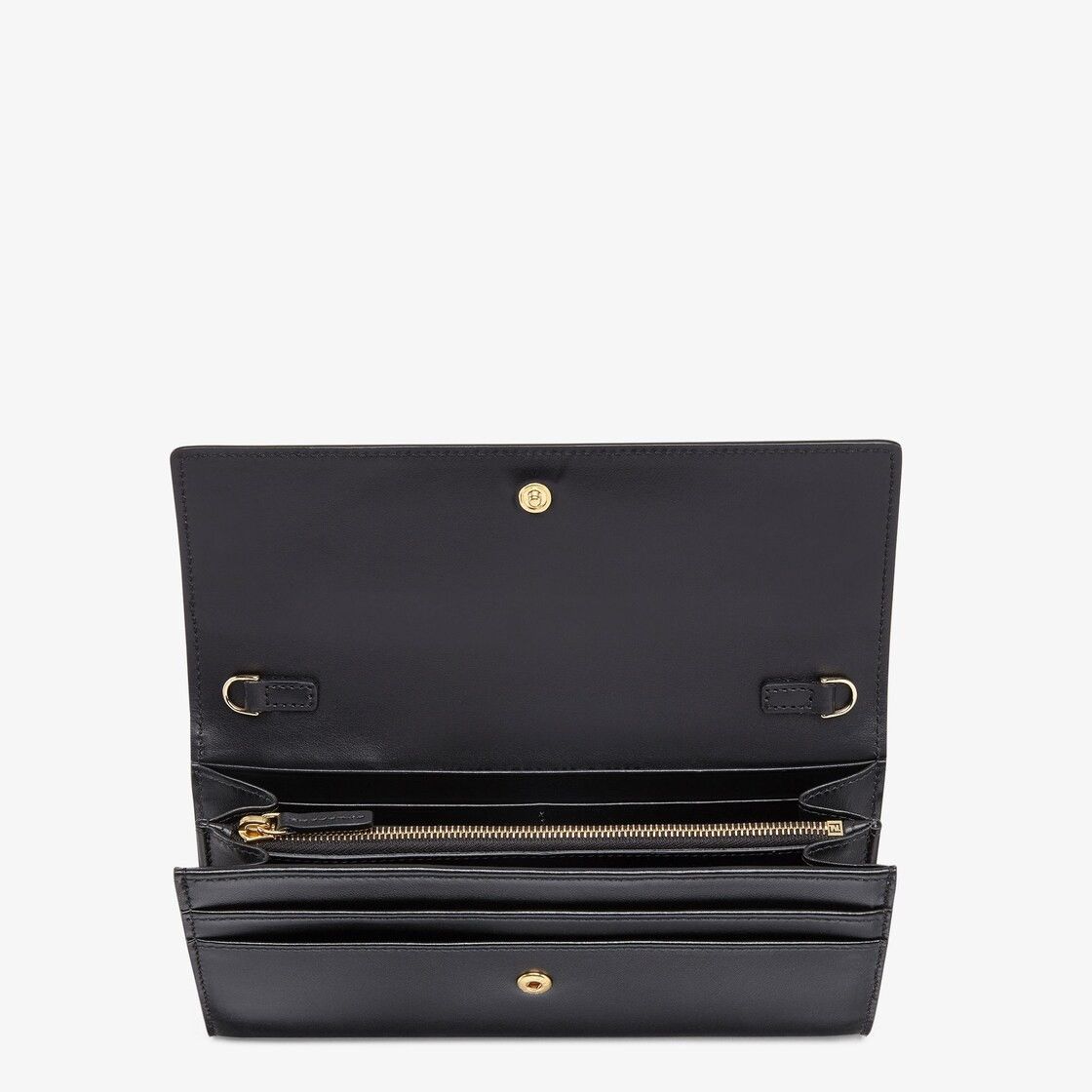 Fendi o1s1wg111224 Size: OS / Roma Wallet in Black Size ONE SIZE - 4 Thumbnail