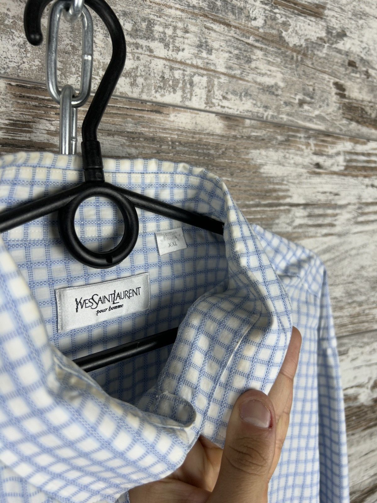 Vintage Mens Vintage Yves Saint Laurent Shirts button up luxury ysl Size US XXL / EU 58 / 5 - 17 Thumbnail