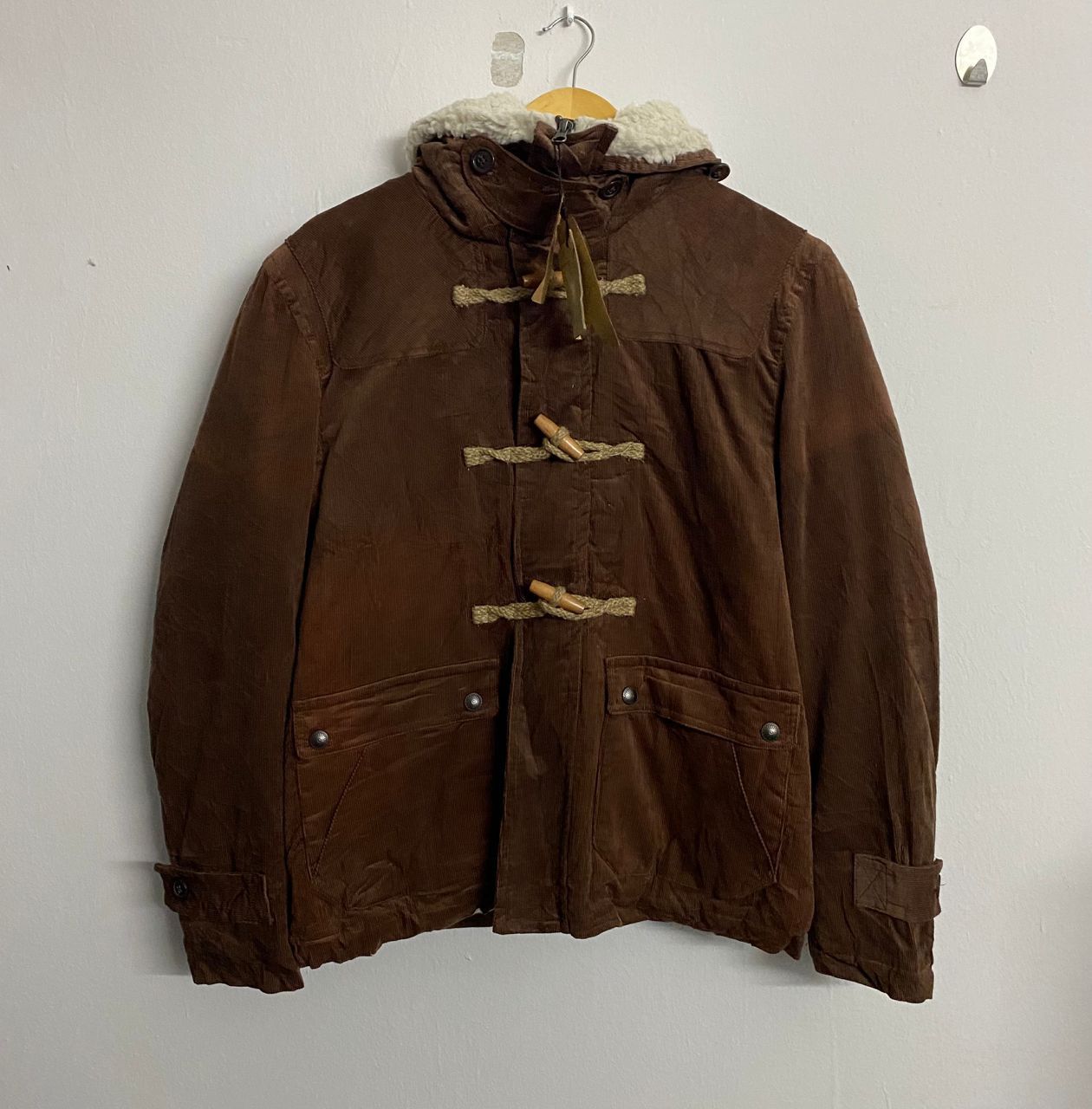 GRN Grn Tokyo Japan Corduroy Sherpa Jacket Size US L / EU 52-54 / 3 - 1 Thumbnail