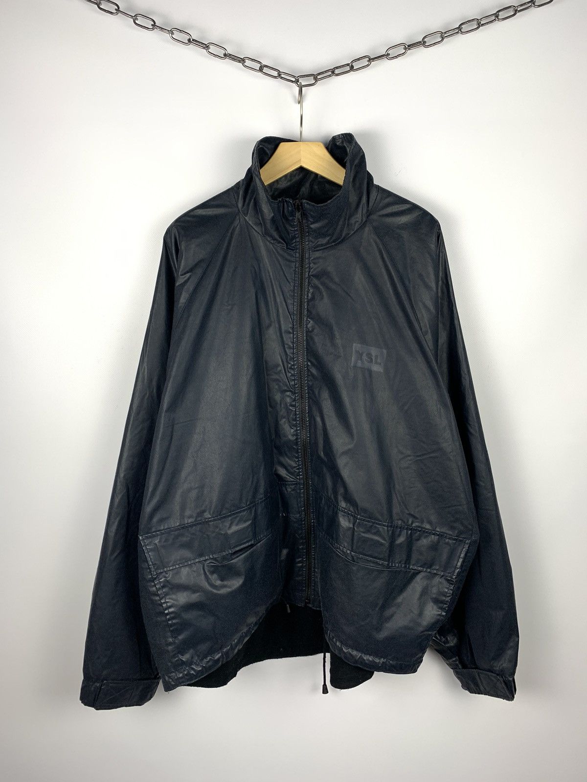 Yves Saint Laurent Vintage Saint Laurent Jeans Full Zip Jacket Resin Rare 90’s Size US XL / EU 56 / 4 - 1 Thumbnail