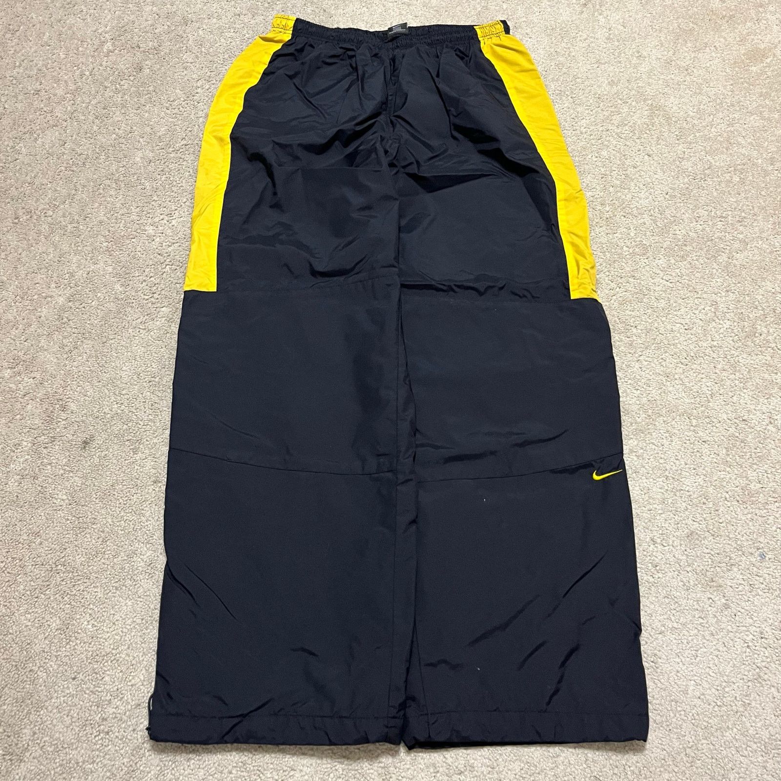 Nike Nike Y2K Baggy Skater Yellow Striped Black Trackpants XL Size US 32 / EU 48 - 1 Thumbnail