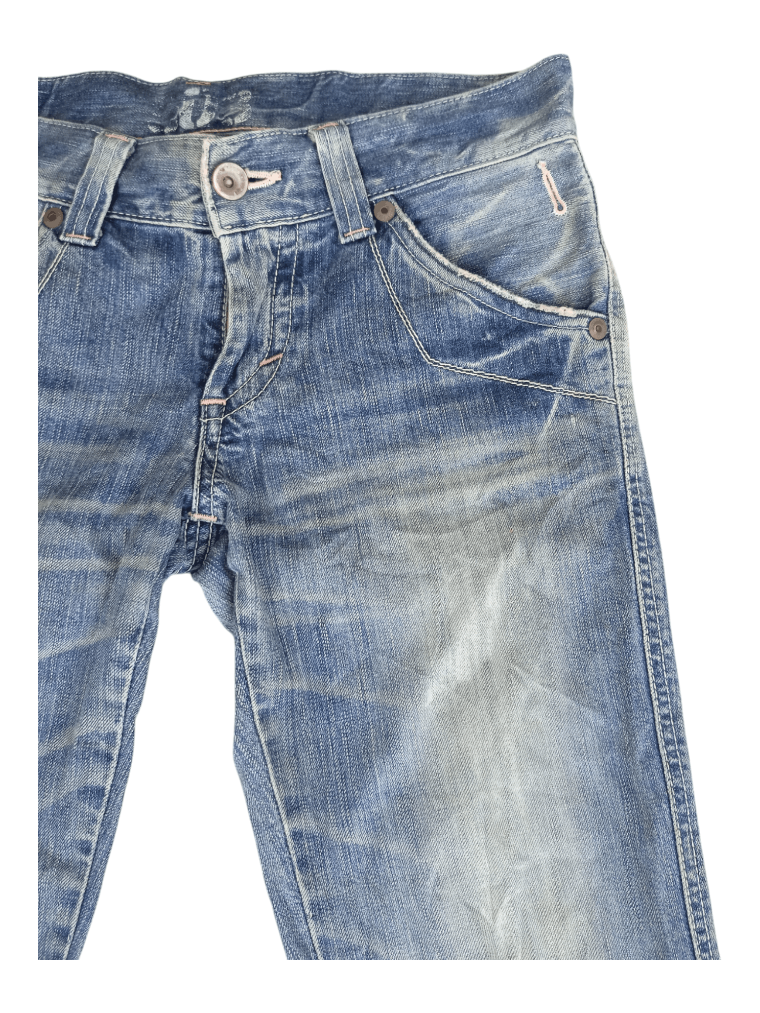 Edwin Edwin 503 Blue Trip Buckle Back Flare Jeans Size US 31 - 3 Thumbnail