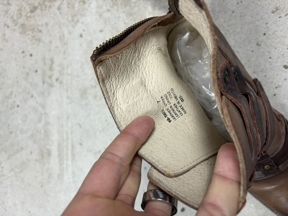 FREEBIRD Freebird by Steven Tate Stone Ankle Boots Buckle Leather Size US 7 / IT 37 - 9 Thumbnail