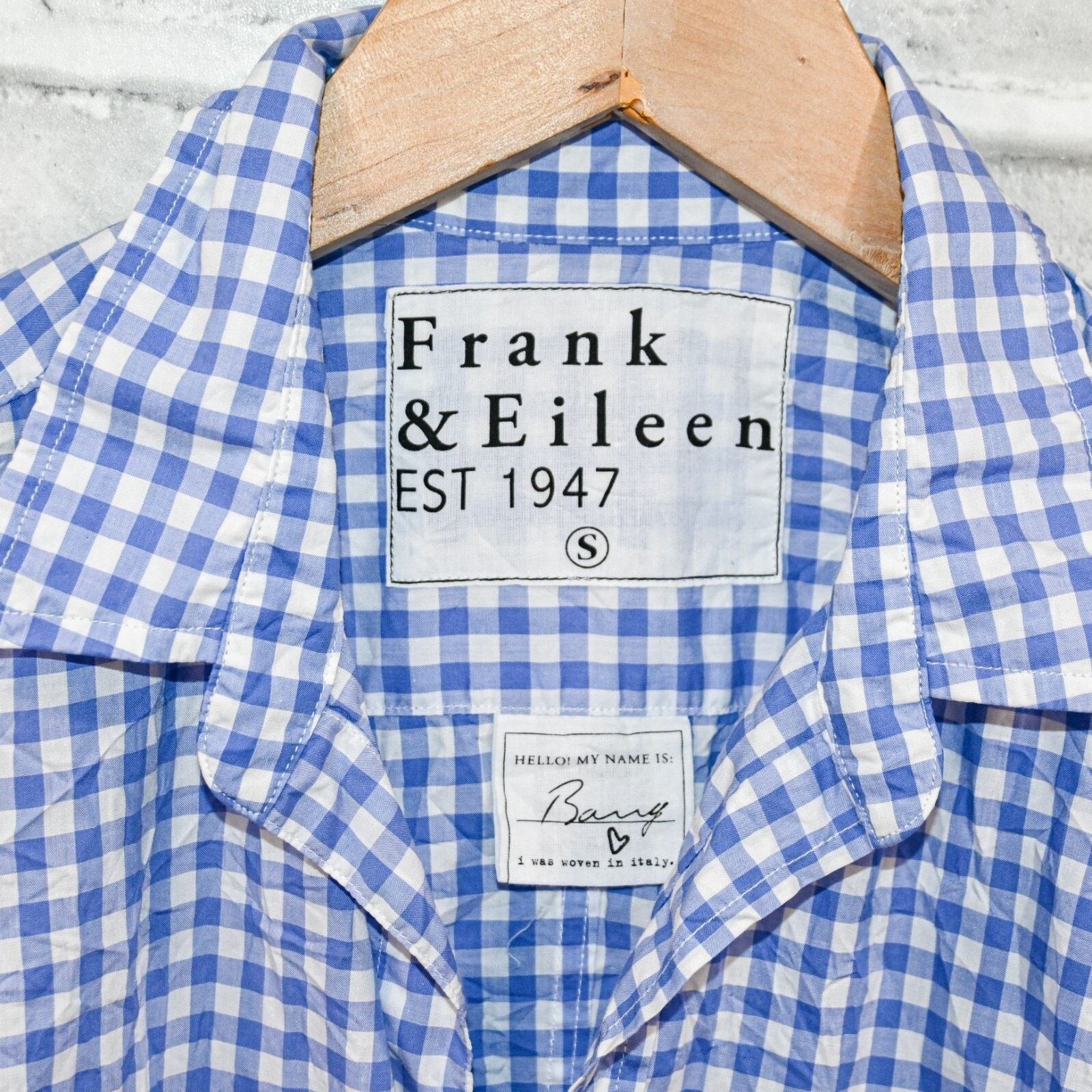 Frank & Eileen Frank & Eileen Button up BARRY Shirt Blue Gingham Small Size S / US 4 / IT 40 - 3 Thumbnail