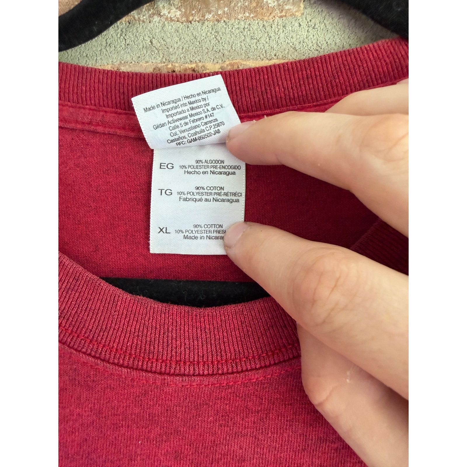 Gildan MO Lottery Shirt XL Red Faded Graphic Gildan Vintage Tee Size US XL / EU 56 / 4 - 9 Thumbnail