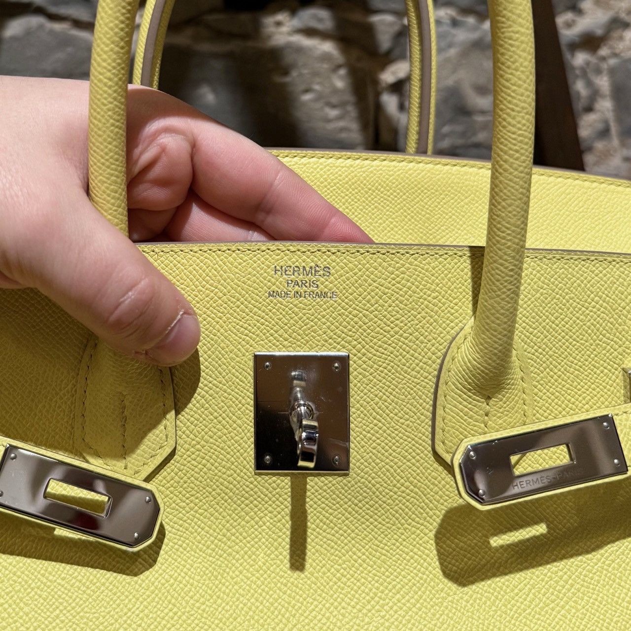 Hermes Hermès Soufre Yellow Epsom PHW Birkin 35 Bag Size ONE SIZE - 3 Thumbnail