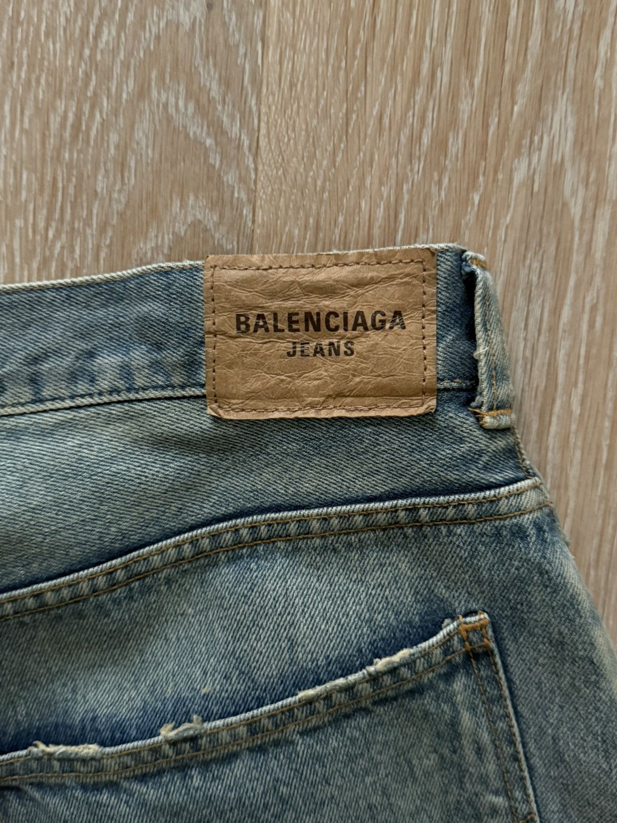 Balenciaga AW22 Balenciaga 360° Waxed Baggy Pants Size US 36 / EU 52 - 6 Thumbnail