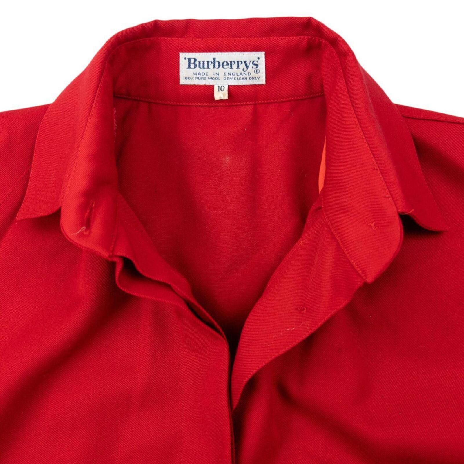Burberry Vintage 80s Burberry Longline Jacket Womens Size L Size L / US 10 / IT 46 - 5 Thumbnail