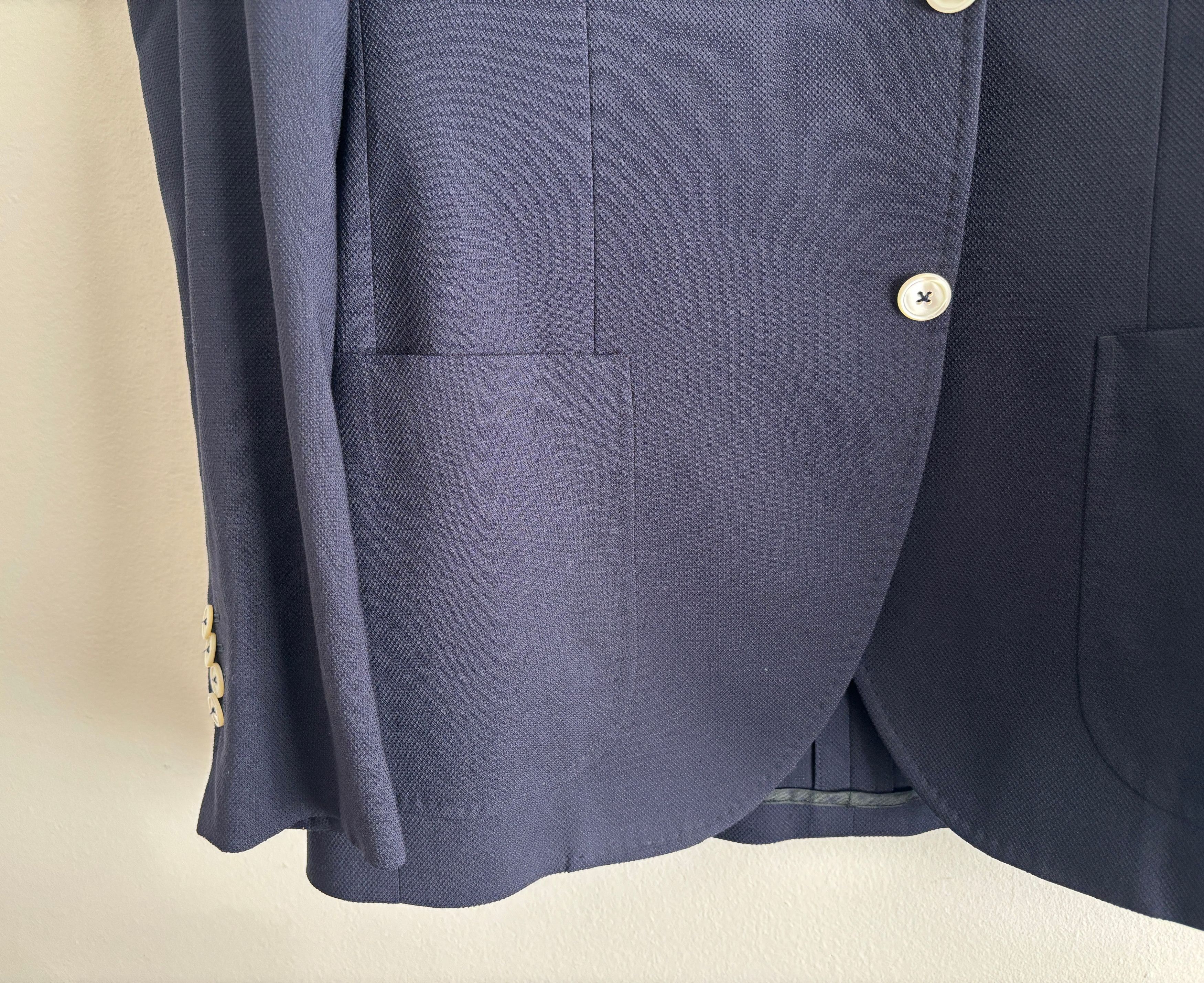 Tombolini $1900 Navy Blue Wool Hopsack Sport Coat/ Blazer - 42 Size 42R - 5 Thumbnail
