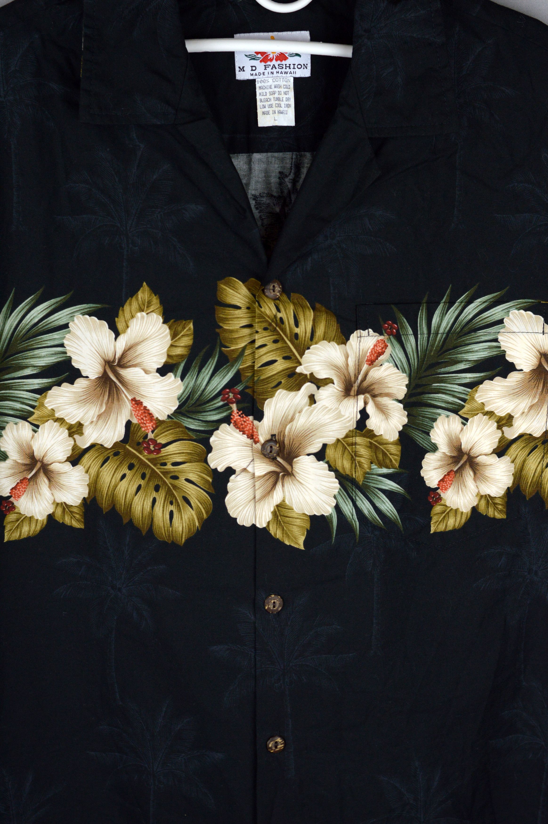 Vintage Vintage Hawaiian M D Fashion Made in Hawaii 90s shirt Size US XL / EU 56 / 4 - 4 Thumbnail