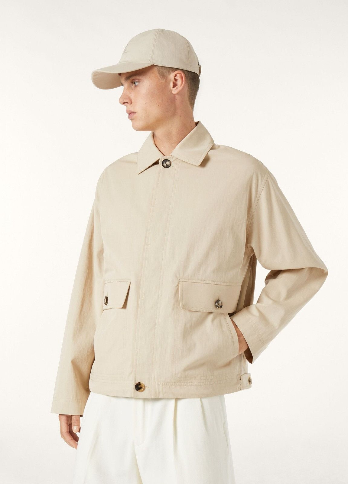 Loro Piana o1srvl11e0526 FAP1664 Rudolf Blouson Jacket in Beige Size US L / EU 52-54 / 3 - 7 Thumbnail