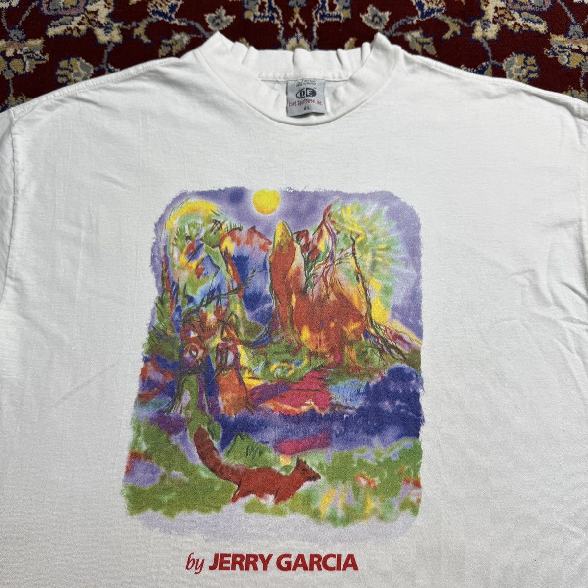 Band Tees 90s Jerry Garcia Artwork Discovery Private Issue tee Size US XL / EU 56 / 4 - 1 Preview