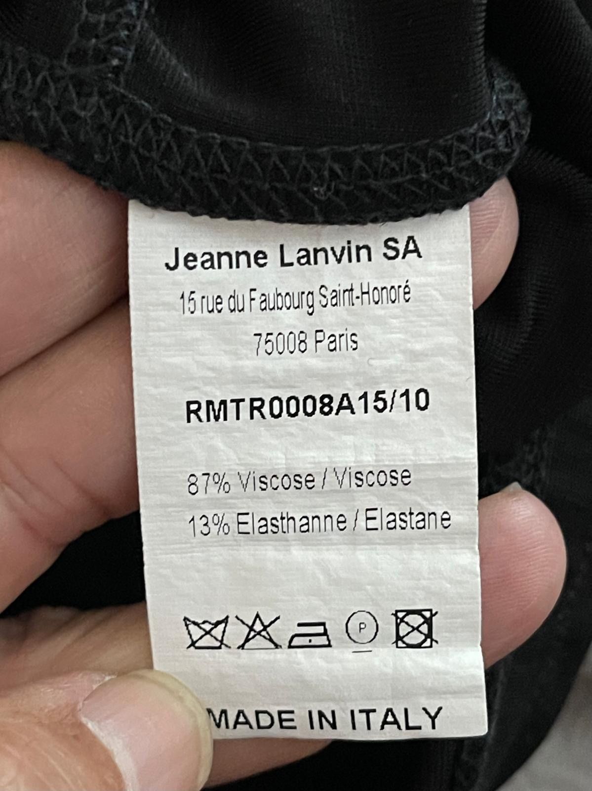 Lanvin Lanvin Black Cropped Pants Size US 33 - 5 Thumbnail