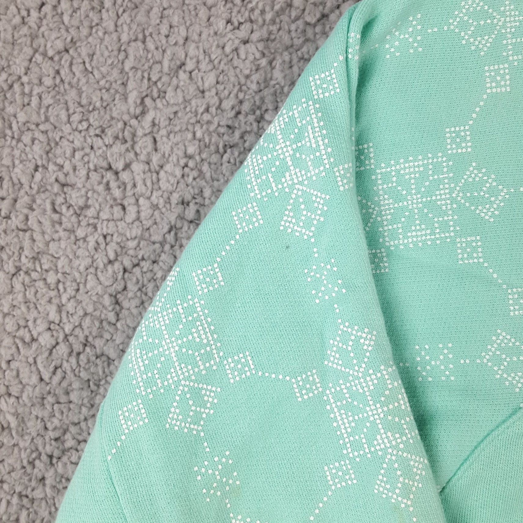 Etro Vintage 80s 1/4 Zip Seafoam Green Womens Crewneck Sweatshirt Size 12 Pullover Retro Size XL / US 12-14 / IT 48-50 - 4 Thumbnail