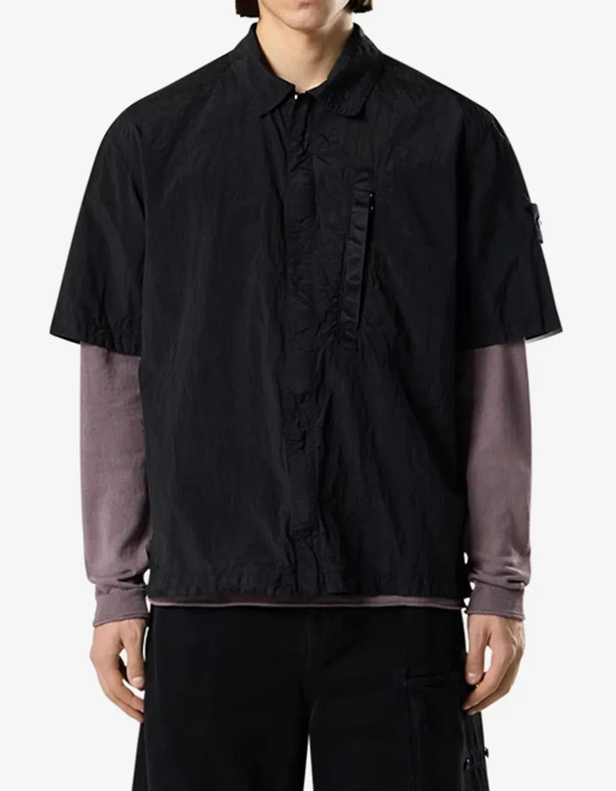 Stone Island Stone Island Black Nylon Metal Shirt Size US M / EU 48-50 / 2 - 3 Thumbnail