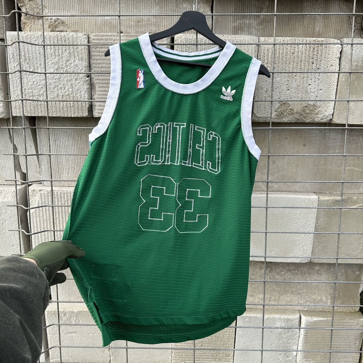 Adidas Vintage 80s Boston Celtics #33 Larry Bird NBA Jersey 1985 86 Size US M / EU 48-50 / 2 - 11 Thumbnail