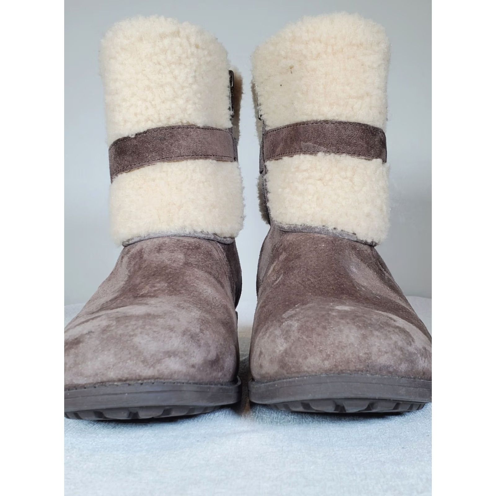 Ugg UGG Blayre II Boots Women's US 8 Suede Sheepskin Side Zip Espresso 1006039 Size US 8 / IT 38 - 7 Thumbnail