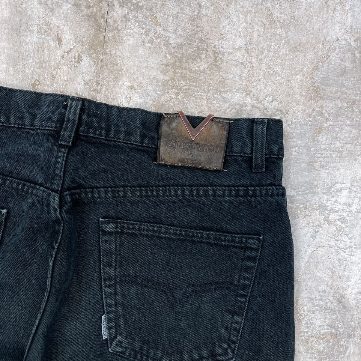 Valentino × Vintage VINTAGE VALENTINO DENIM JEANS WASHED BLACK Size US 38 / EU 54 - 4 Thumbnail
