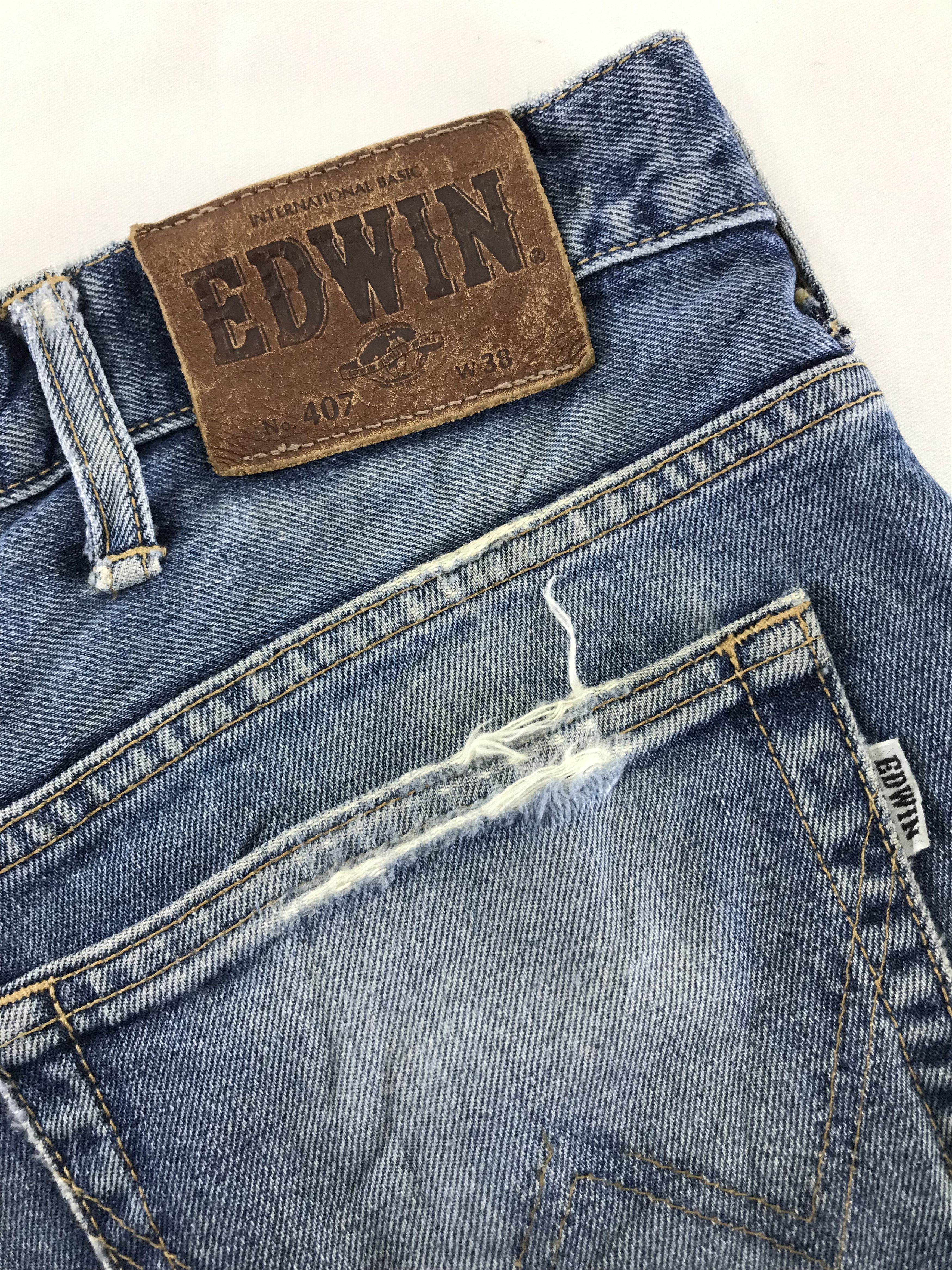 Edwin Vintage Edwin 407 Distressed Jeans Size US 38 / EU 54 - 12 Thumbnail
