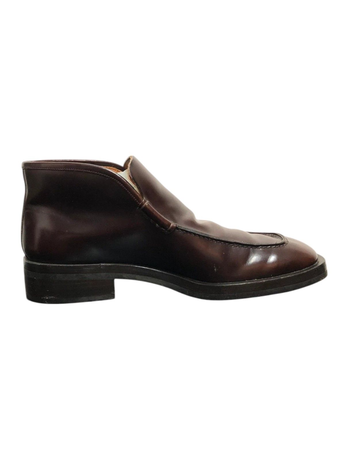 Gucci × Tom Ford Gucci Burgundy Apron-Toe Hidden Gore Boots (c. Late 1990s) Size US 8.5 / EU 41-42 - 4 Thumbnail