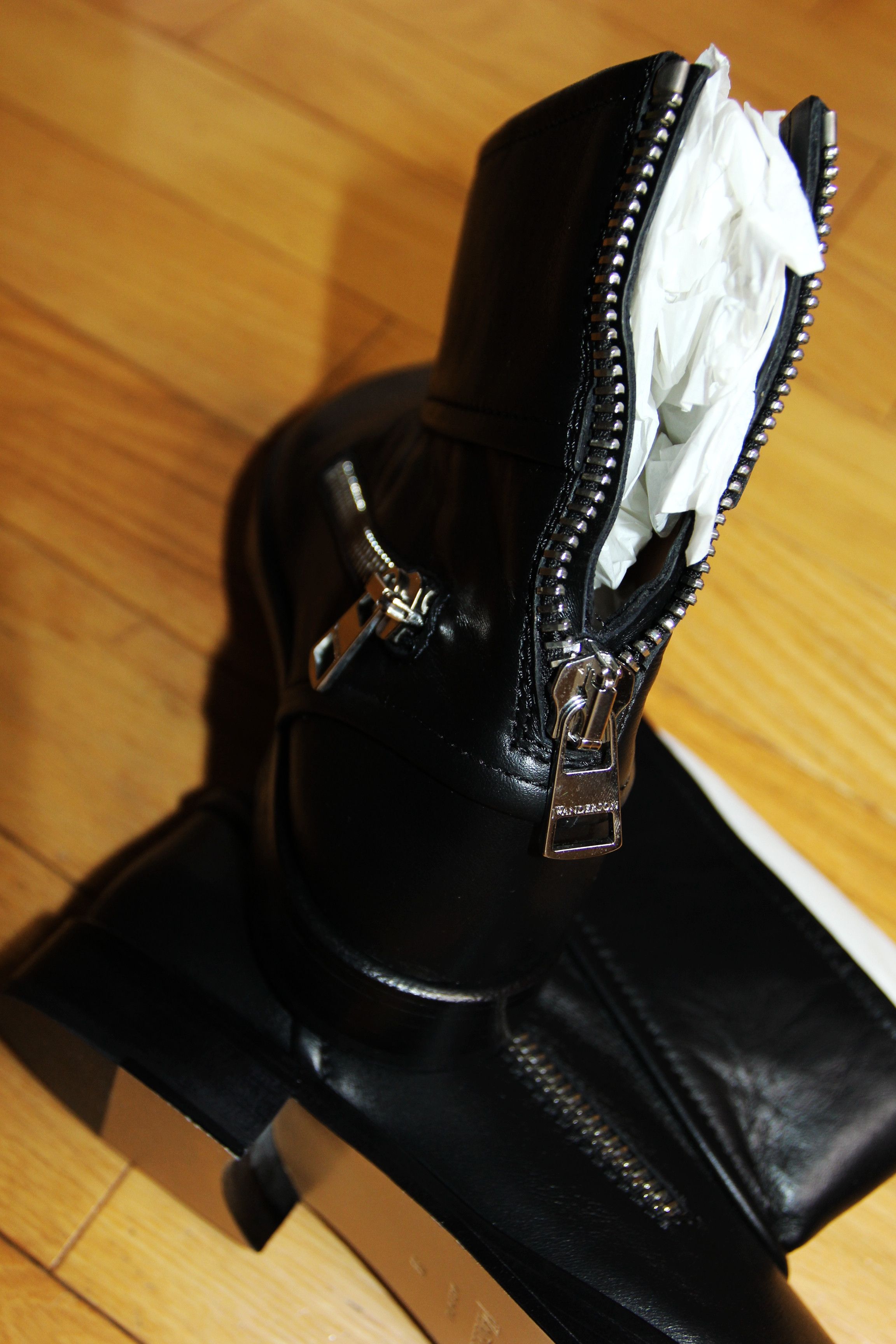 JW Anderson BNWT AW25 JW ANDERSON ZIP BIKER BOOTIES BOOTS 38 Size US 8 / IT 38 - 4 Thumbnail