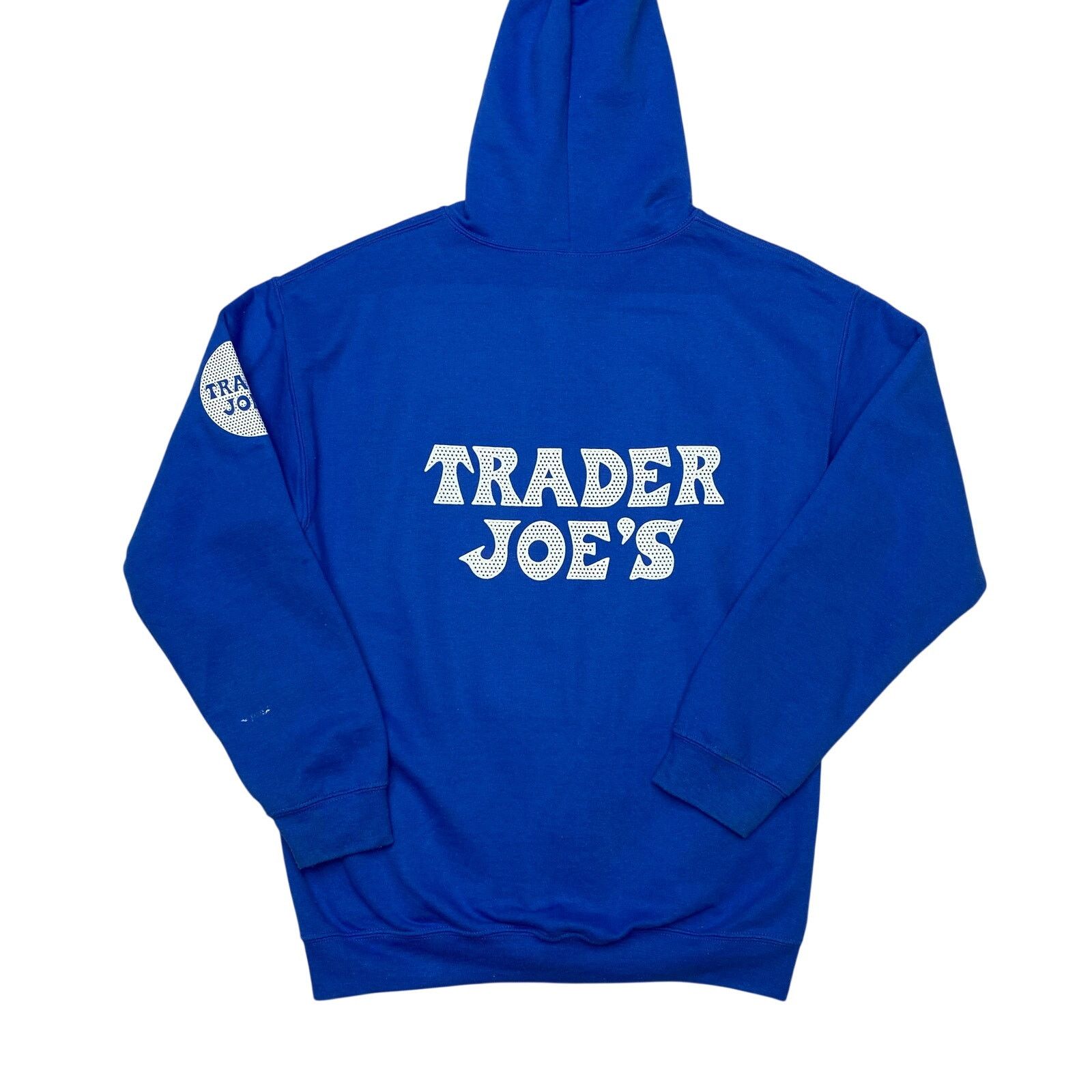 Gildan Trader Joe's Full Zip Hoodie Men's Medium Employee Blue Logo Size US M / EU 48-50 / 2 - 1 Thumbnail