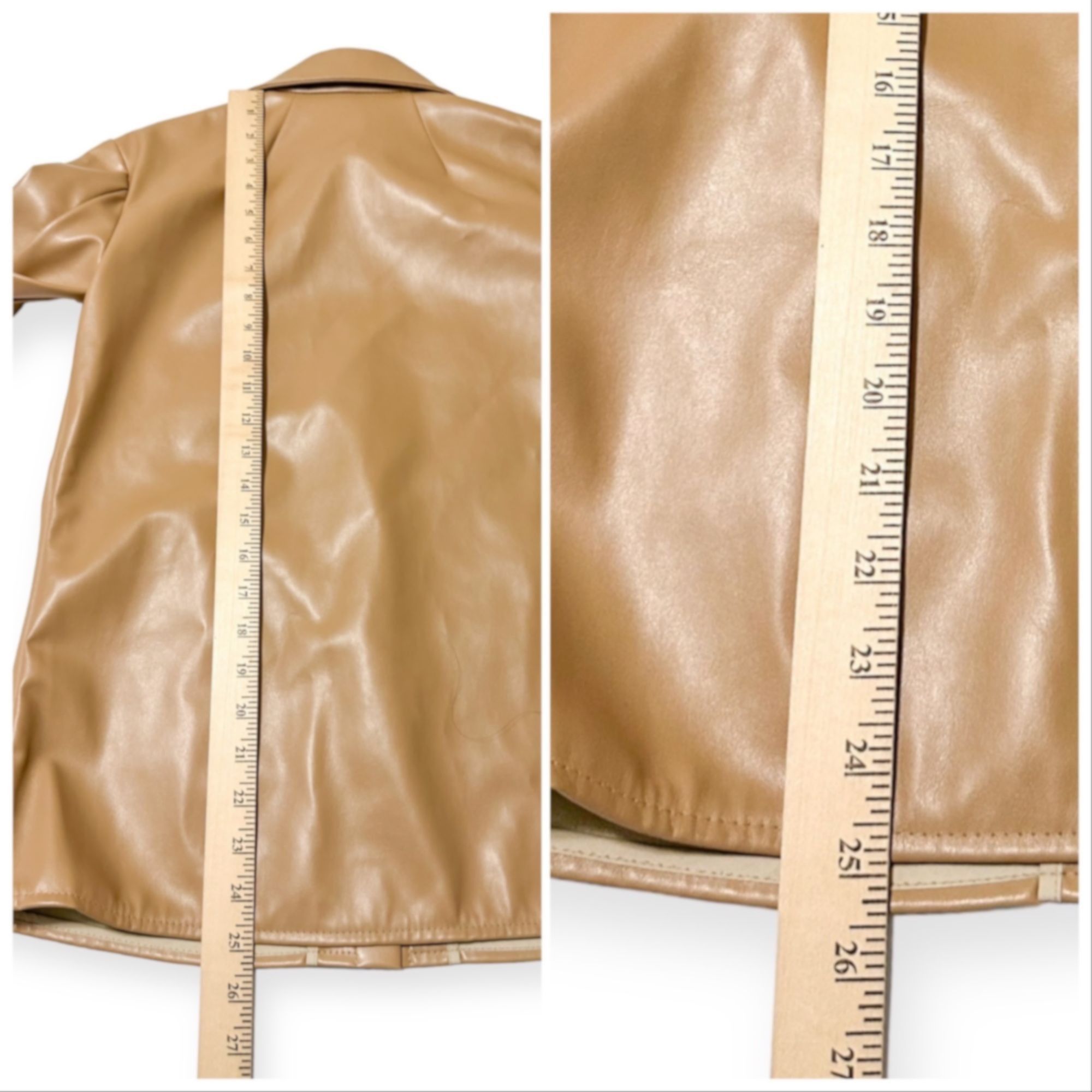 A.W.A.K.E. MODE A.W.A.K.E. MODE Faux Leather Shirt With Cuff Detail, Size 34 Size XS / US 0-2 / IT 36-38 - 11 Thumbnail