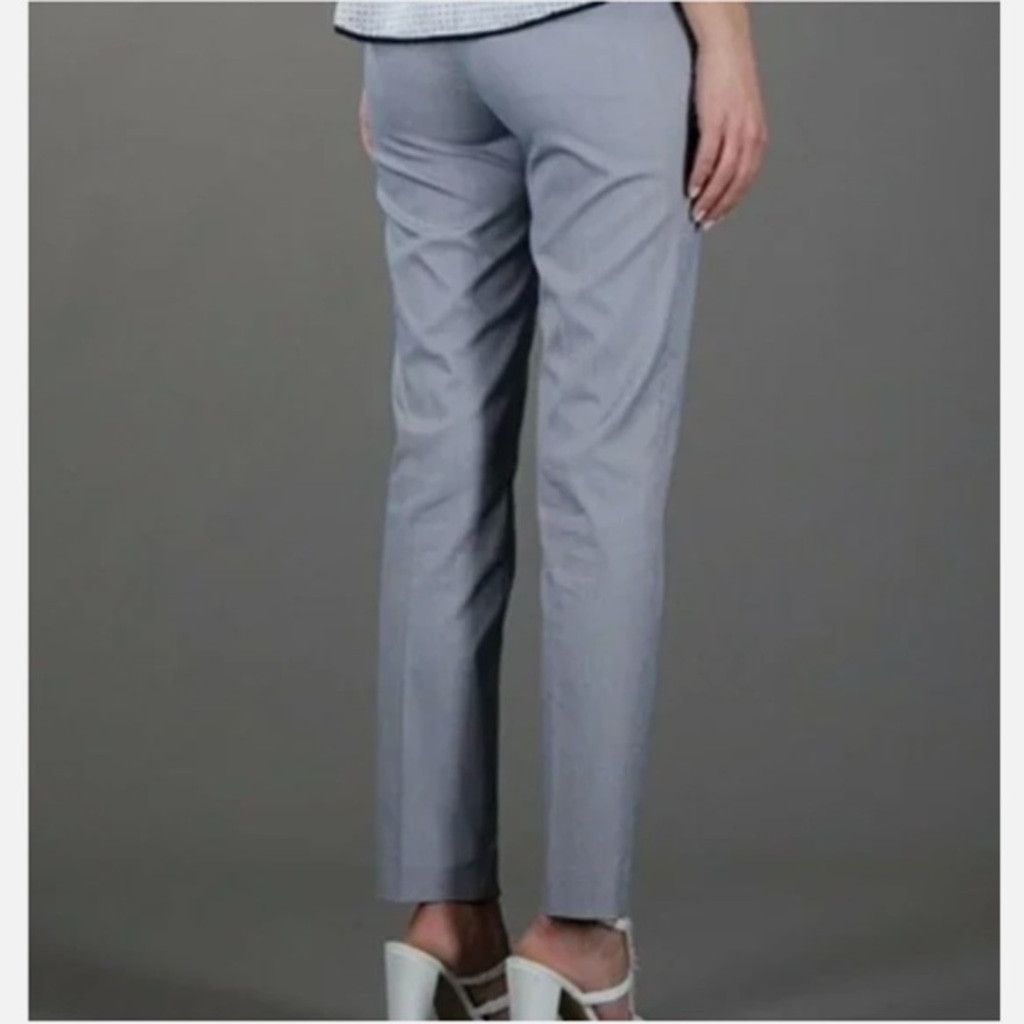 RED Valentino RED VALENTINO Mini Mid Waist Chino White Grey Blue Pants 40 Size 40" / US 18 - 2 Thumbnail